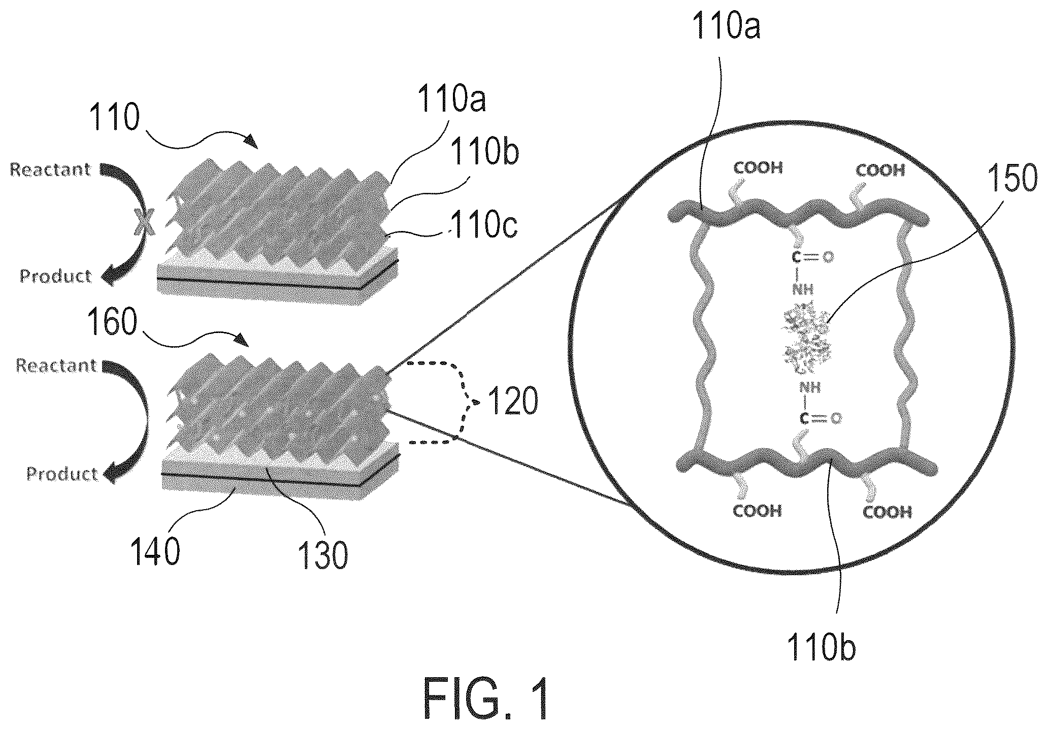 Patent US12098272 Figure 1 – Hydrogel-enzyme systems and methods