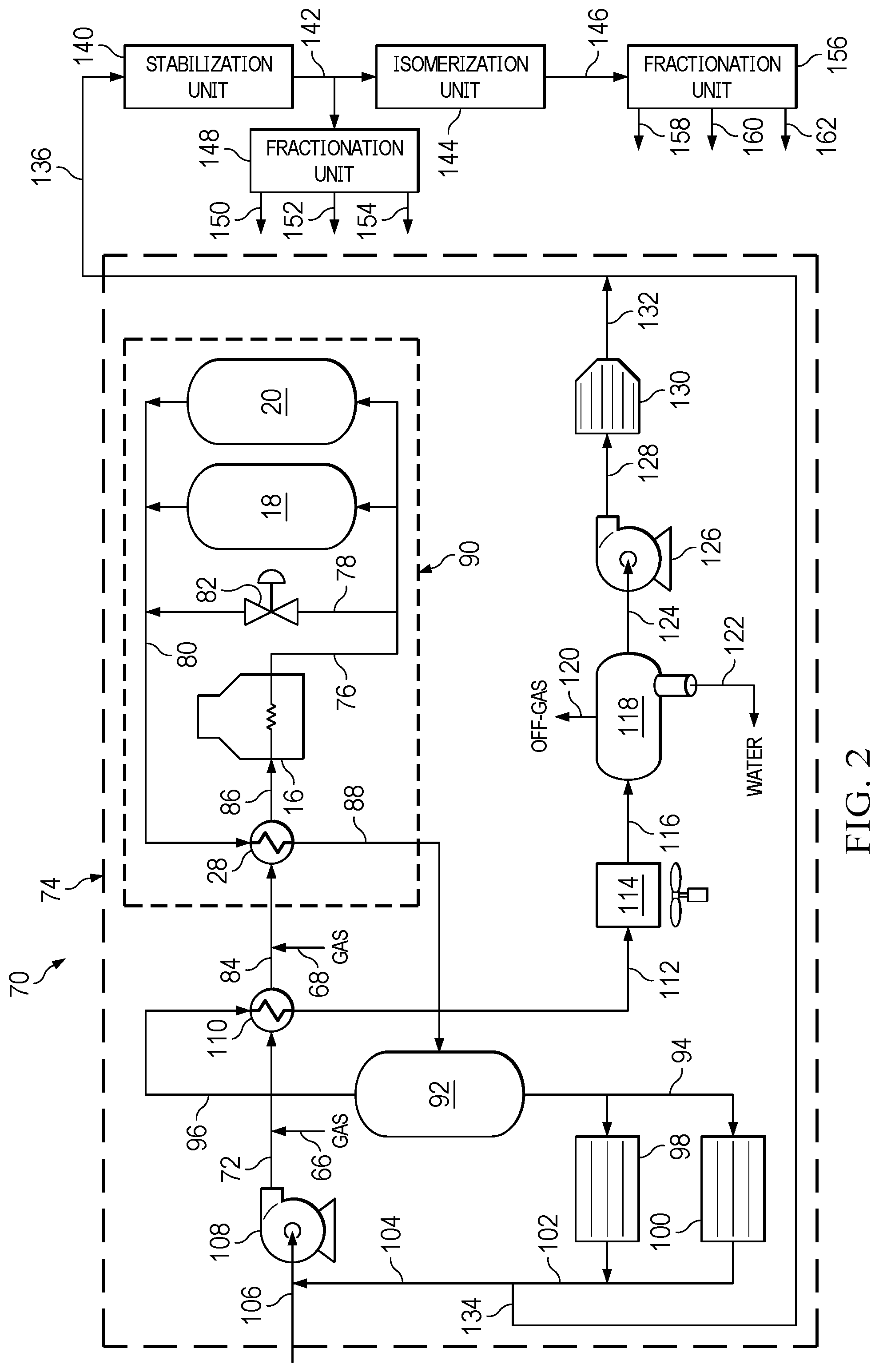 Patent US12098334 Figure 2 – Method for treating renewable feedstocks