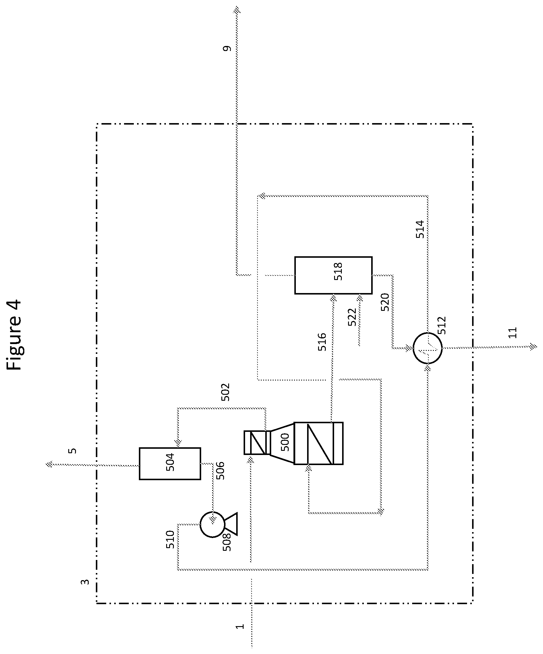 Patent US12098335 Figure 4 – Configuration for olefins production
