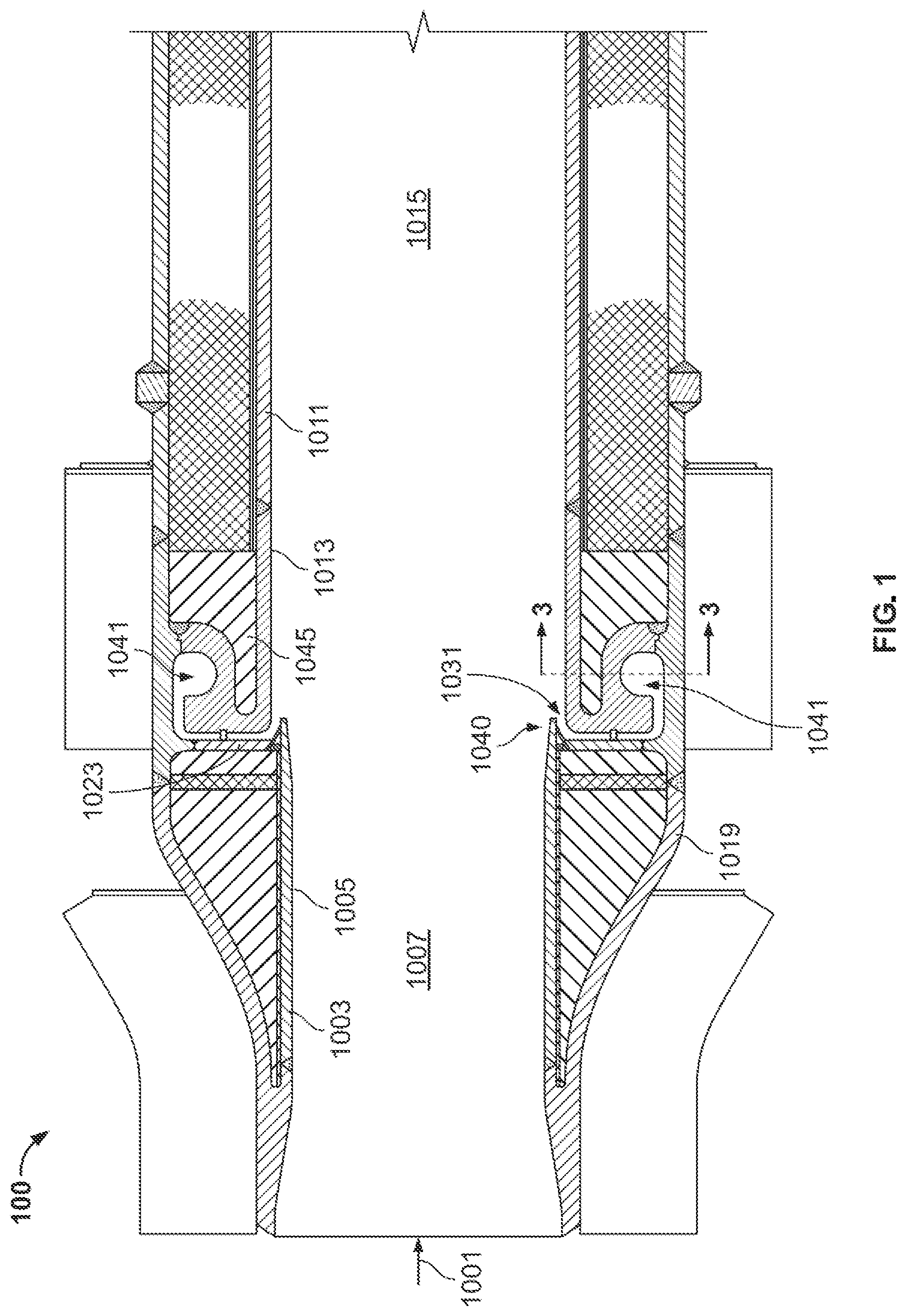 Patent US12098337 Figure 1 – Conduits for cooling a hydrocarbon gas-containing stream and processes for using same