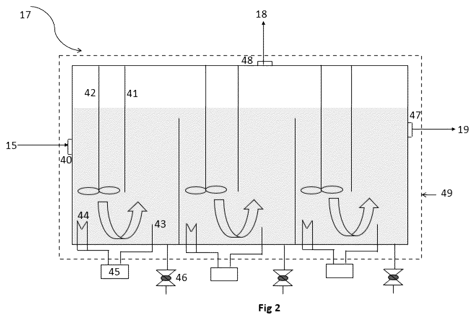 Patent US12098351 Figure 2 – Device and process for converting organic waste to biogas