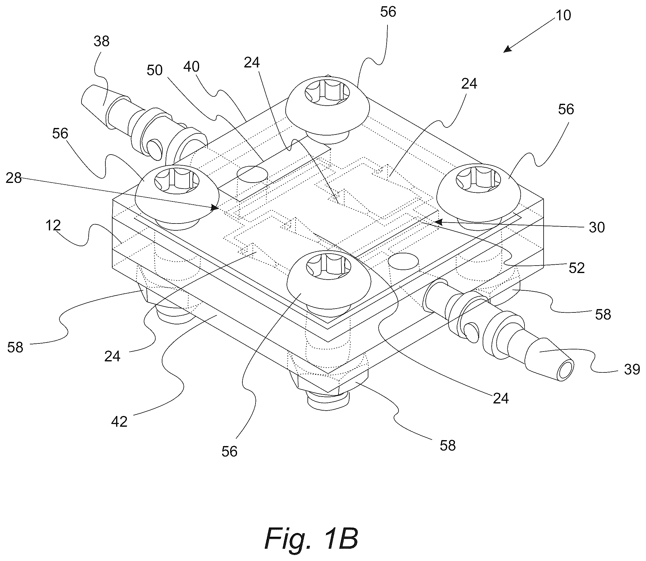 Patent US12098353 Figure 2 – Fluidic device for long-term explant culture and imaging