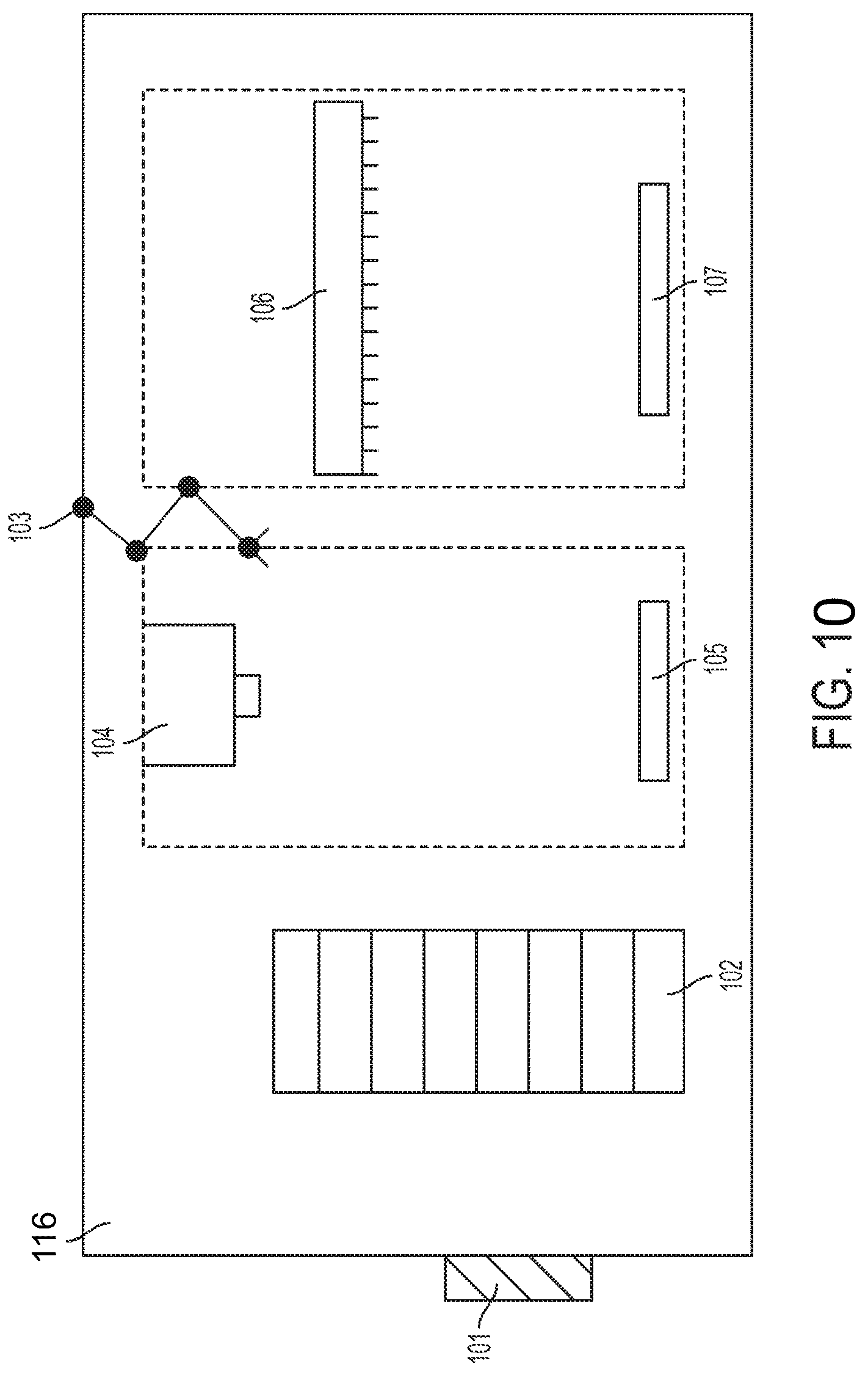 Patent US12098358 Figure 10 – Automated incubator with robotic transport