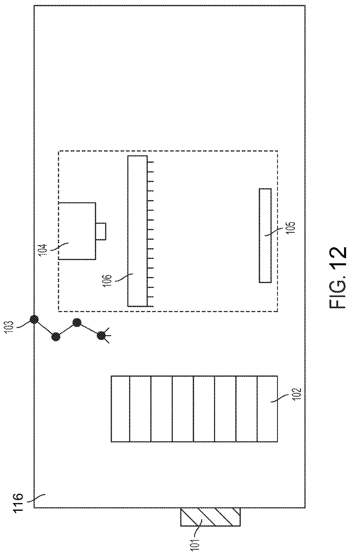 Patent US12098358 Figure 12 – Automated incubator with robotic transport