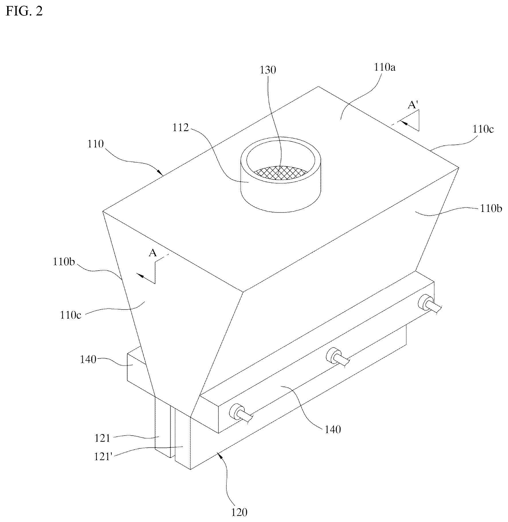 Patent US12098461 Figure 2 – Plasma surface treatment apparatus for conductive powder