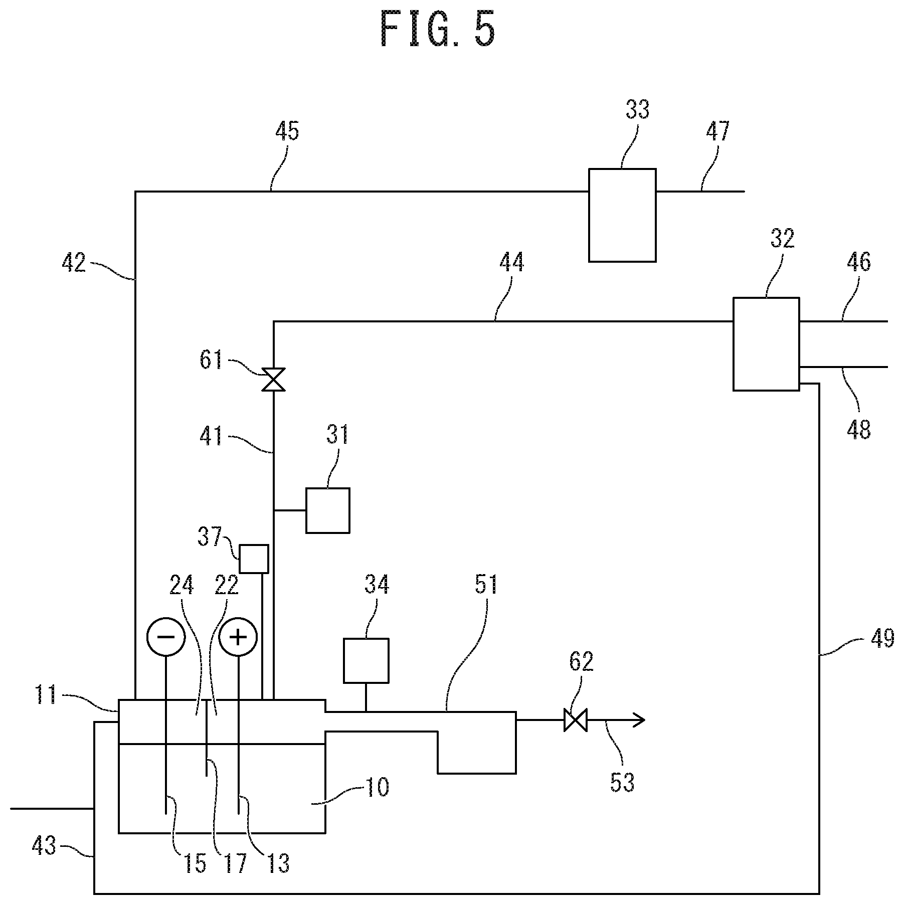 Patent US12098468 Figure 5 – Method for producing fluorine gas and device for producing fluorine gas