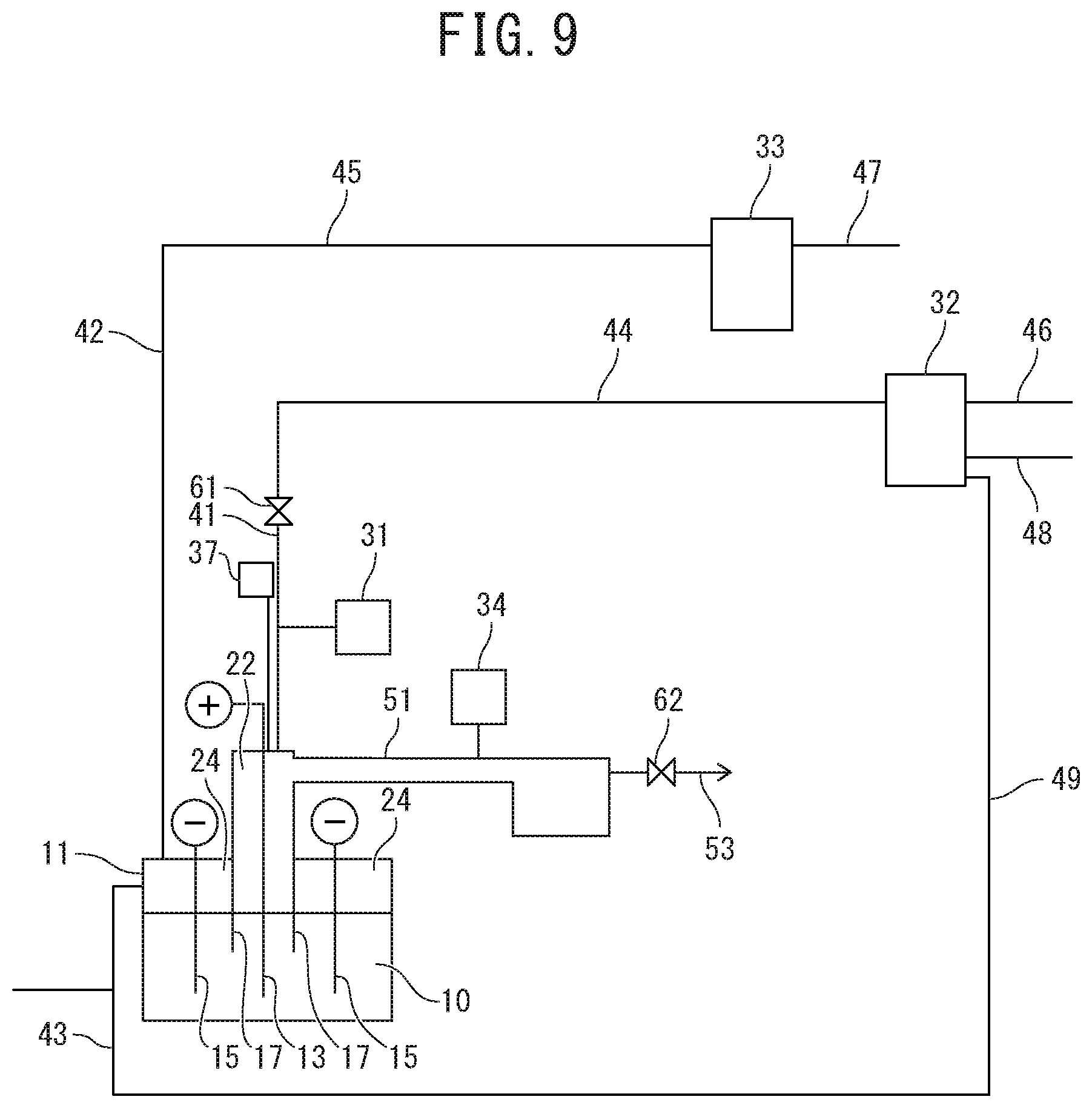 Patent US12098468 Figure 9 – Method for producing fluorine gas and device for producing fluorine gas