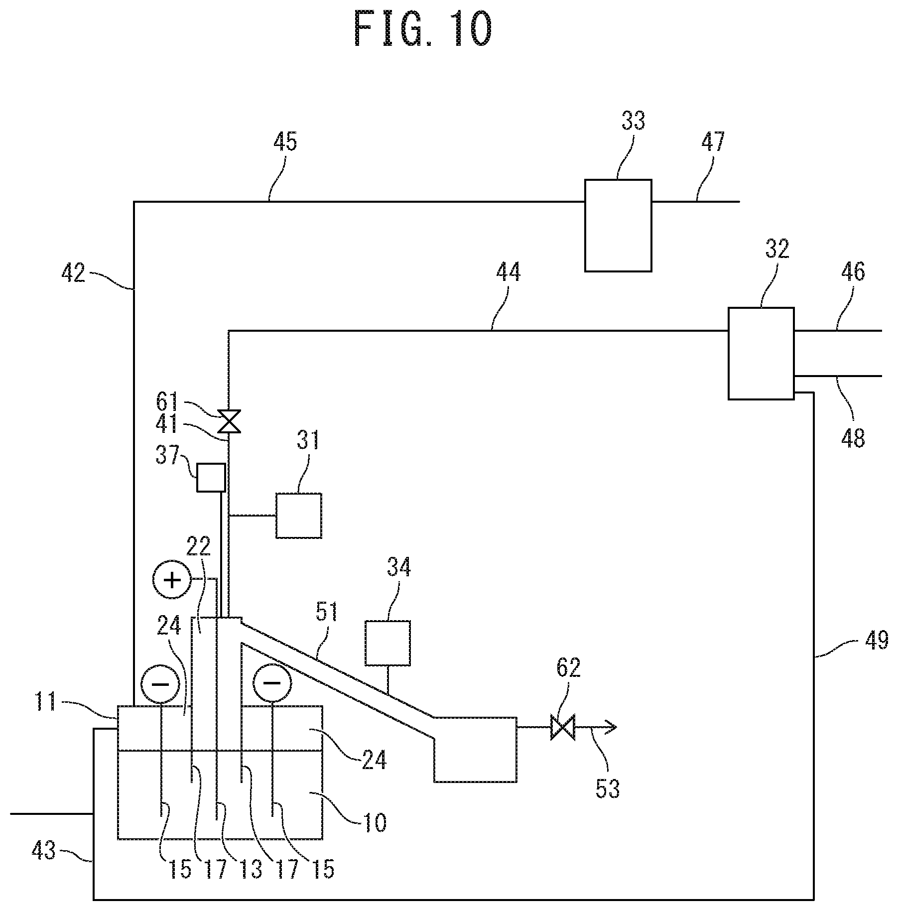 Patent US12098468 Figure 10 – Method for producing fluorine gas and device for producing fluorine gas