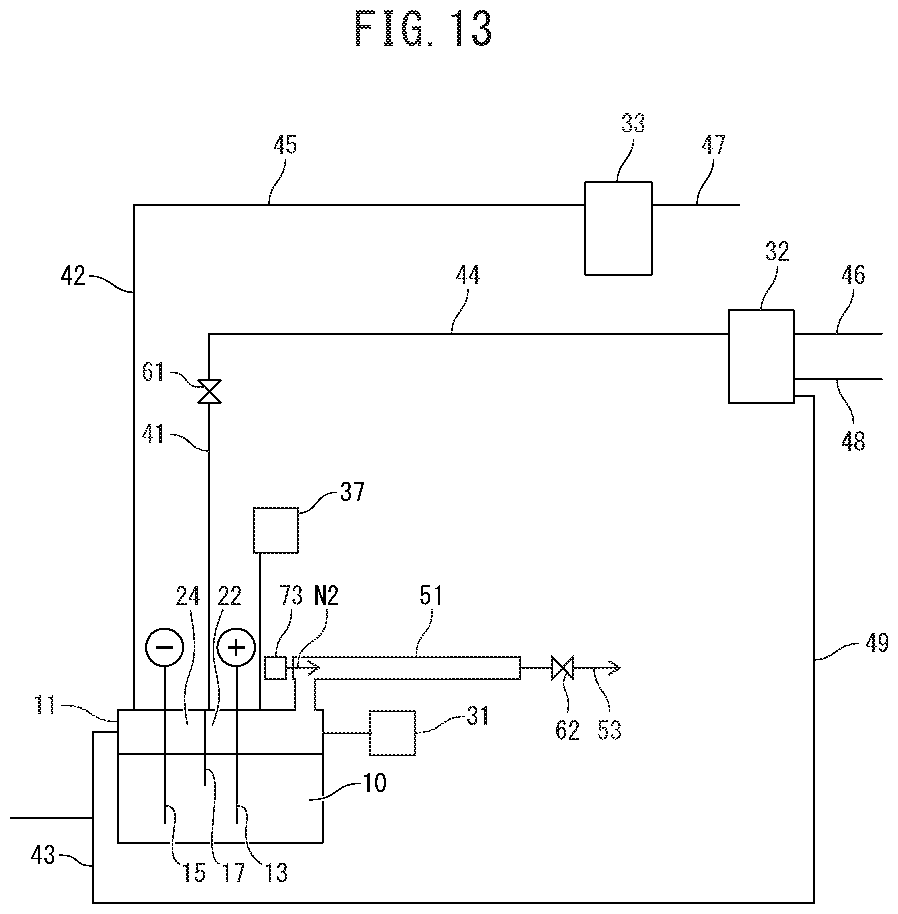 Patent US12098468 Figure 13 – Method for producing fluorine gas and device for producing fluorine gas