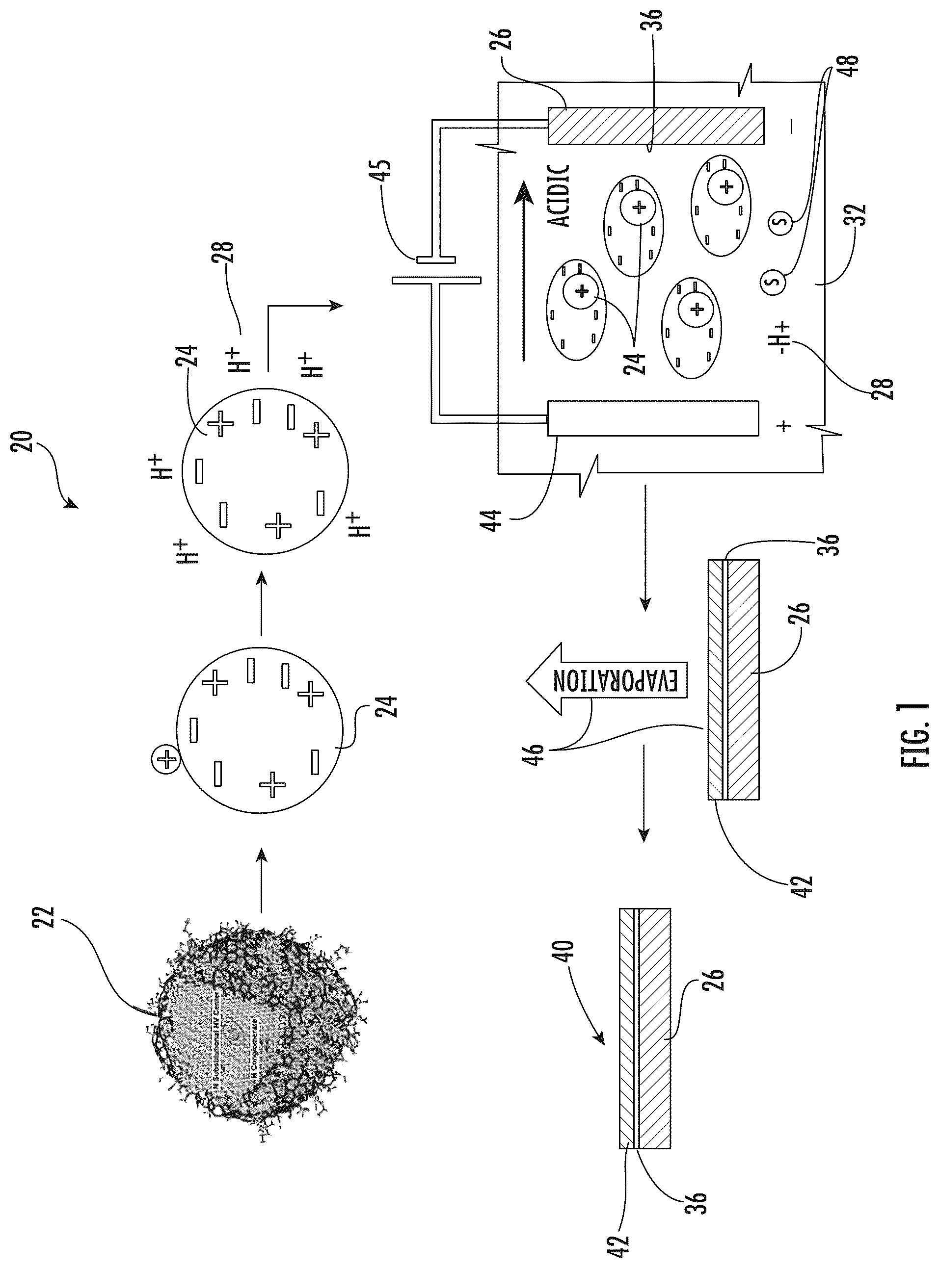 Patent US12098472 Figure 1 – Nanodiamond article having a high concentration nanodiamond film and associated method of making