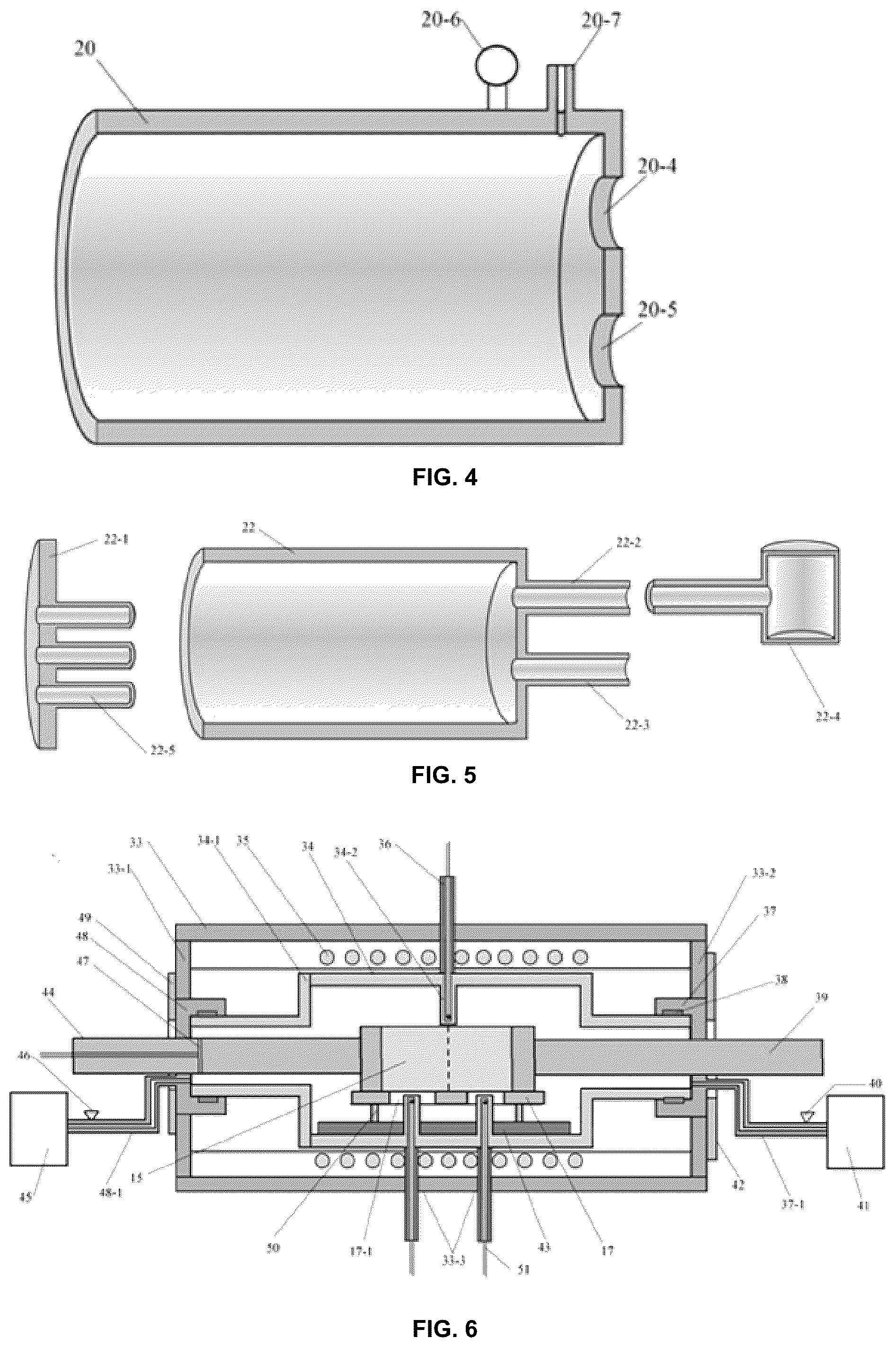 Patent US12098478 Figure 2 – Apparatus for preparing a single crystal comprising a volatilization chamber and a plurality of crystal pieces fixed by combined fixtures located in a solid connection chamber