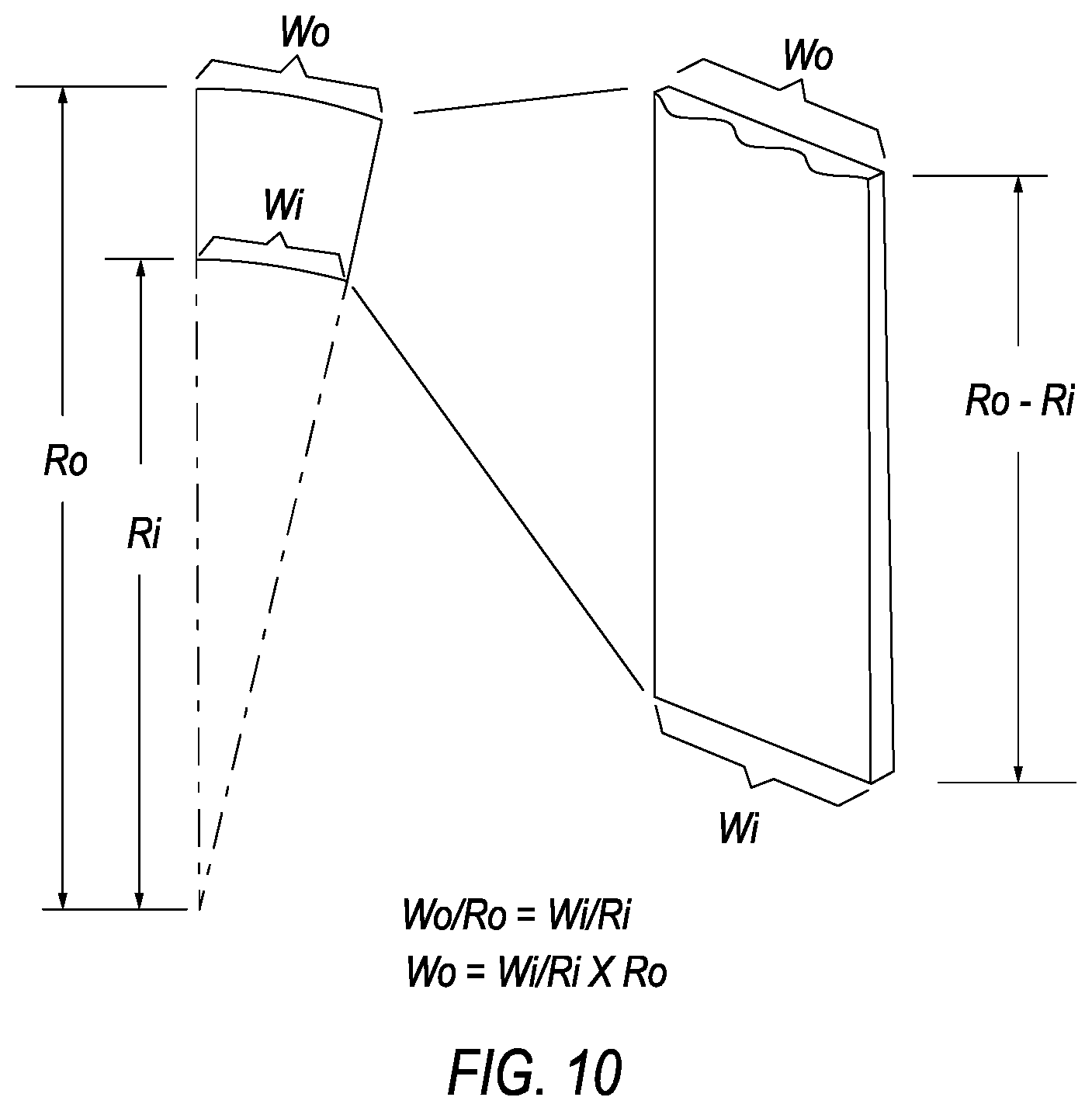 Patent US12098485 Figure 12 – Curved preform and method of making thereof