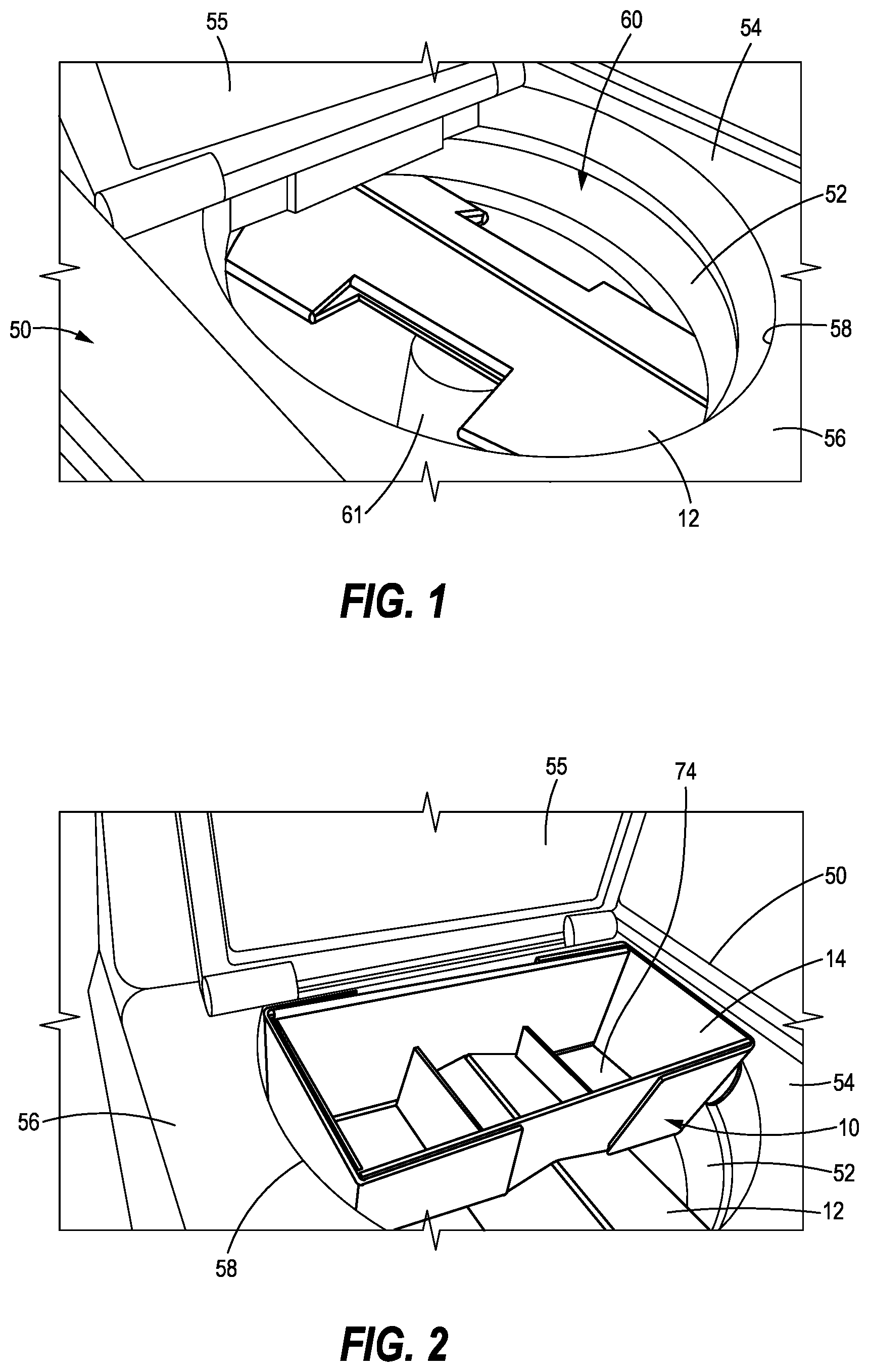 Patent US12098491 Figure 1 – Two component tub support system