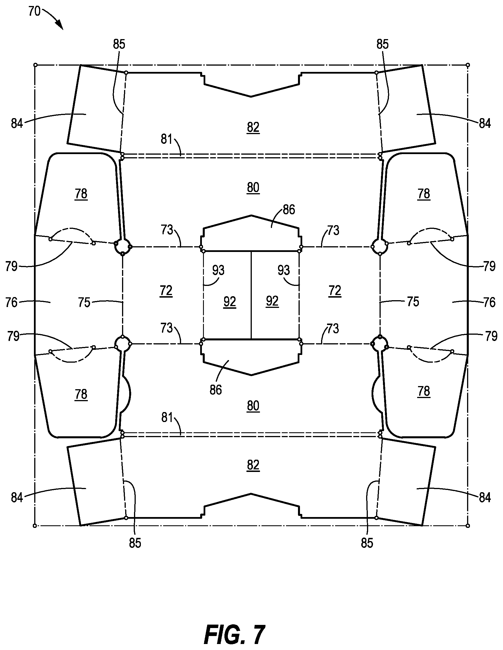 Patent US12098491 Figure 5 – Two component tub support system