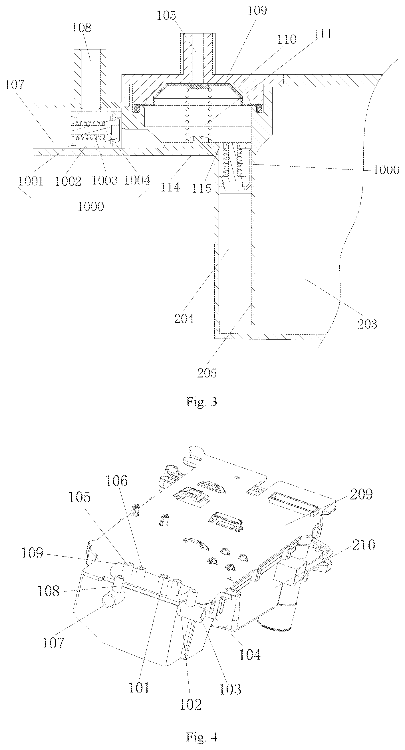 Patent US12098492 Figure 3 – Laundry treatment agent storage and dispensing device, washing machine, and laundry treatment agent dispensing control method of washing machine