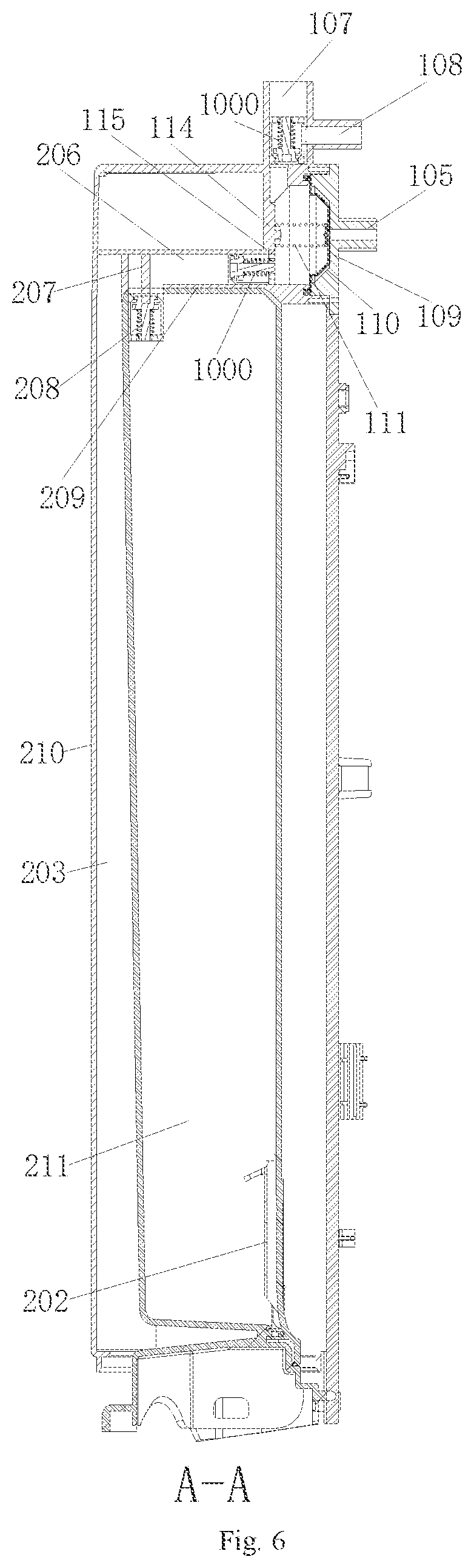 Patent US12098492 Figure 5 – Laundry treatment agent storage and dispensing device, washing machine, and laundry treatment agent dispensing control method of washing machine