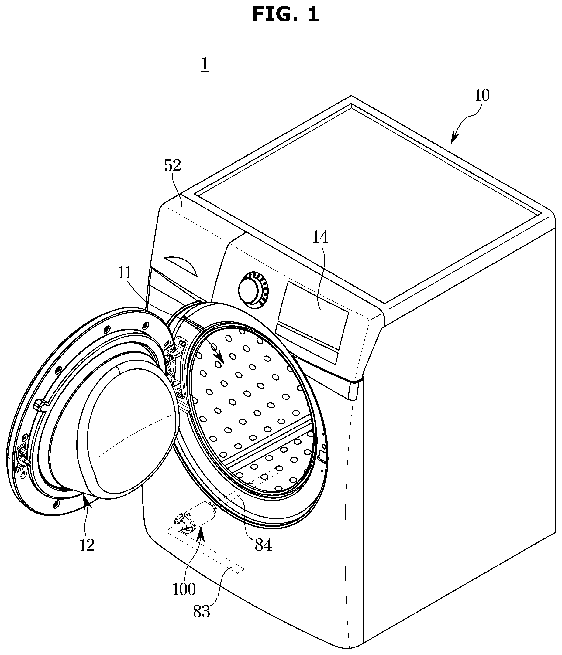 Patent US12098493 Figure 1 – Filter device and washing machine having same