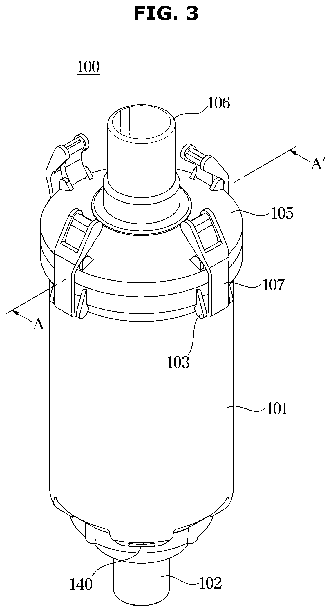 Patent US12098493 Figure 3 – Filter device and washing machine having same