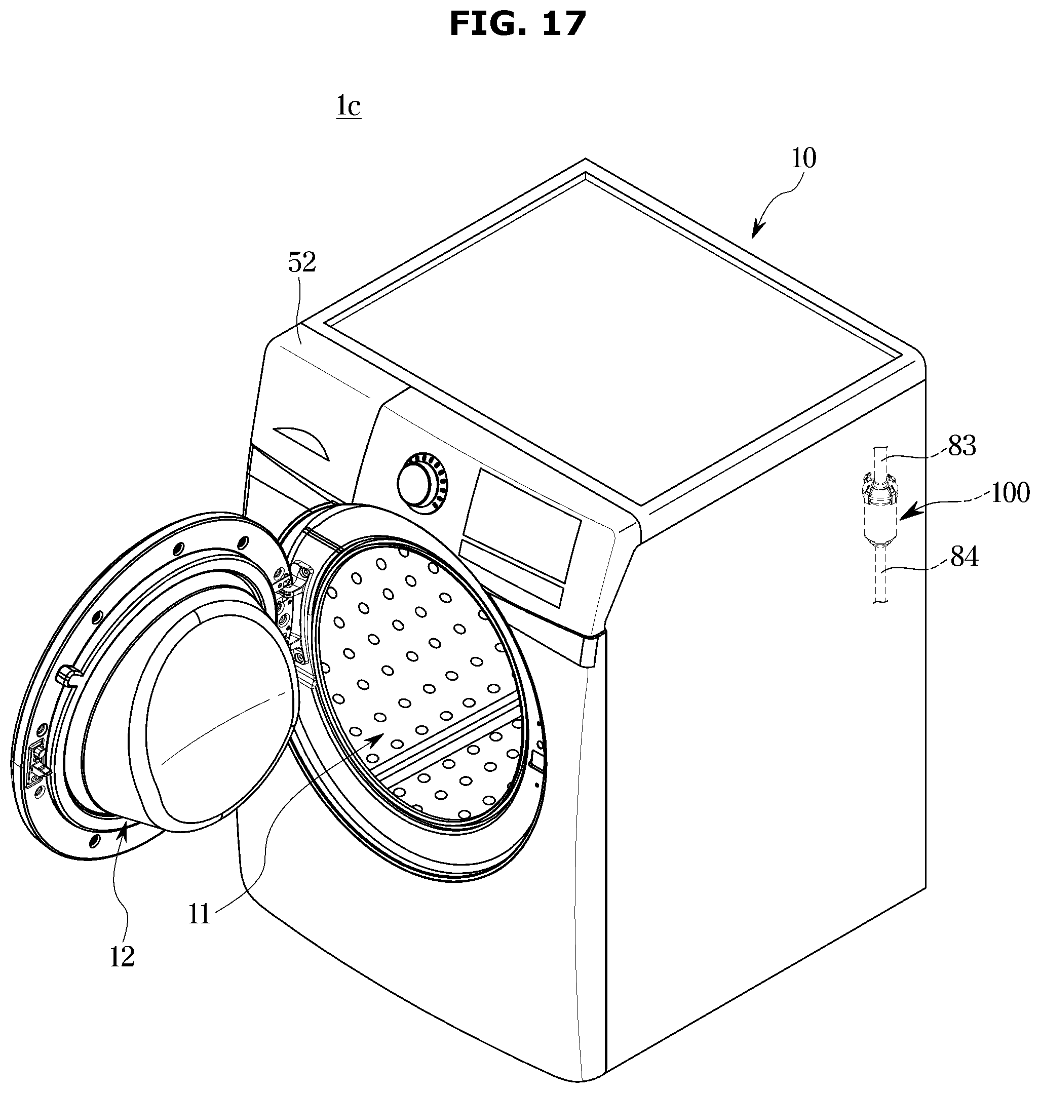 Patent US12098493 Figure 17 – Filter device and washing machine having same