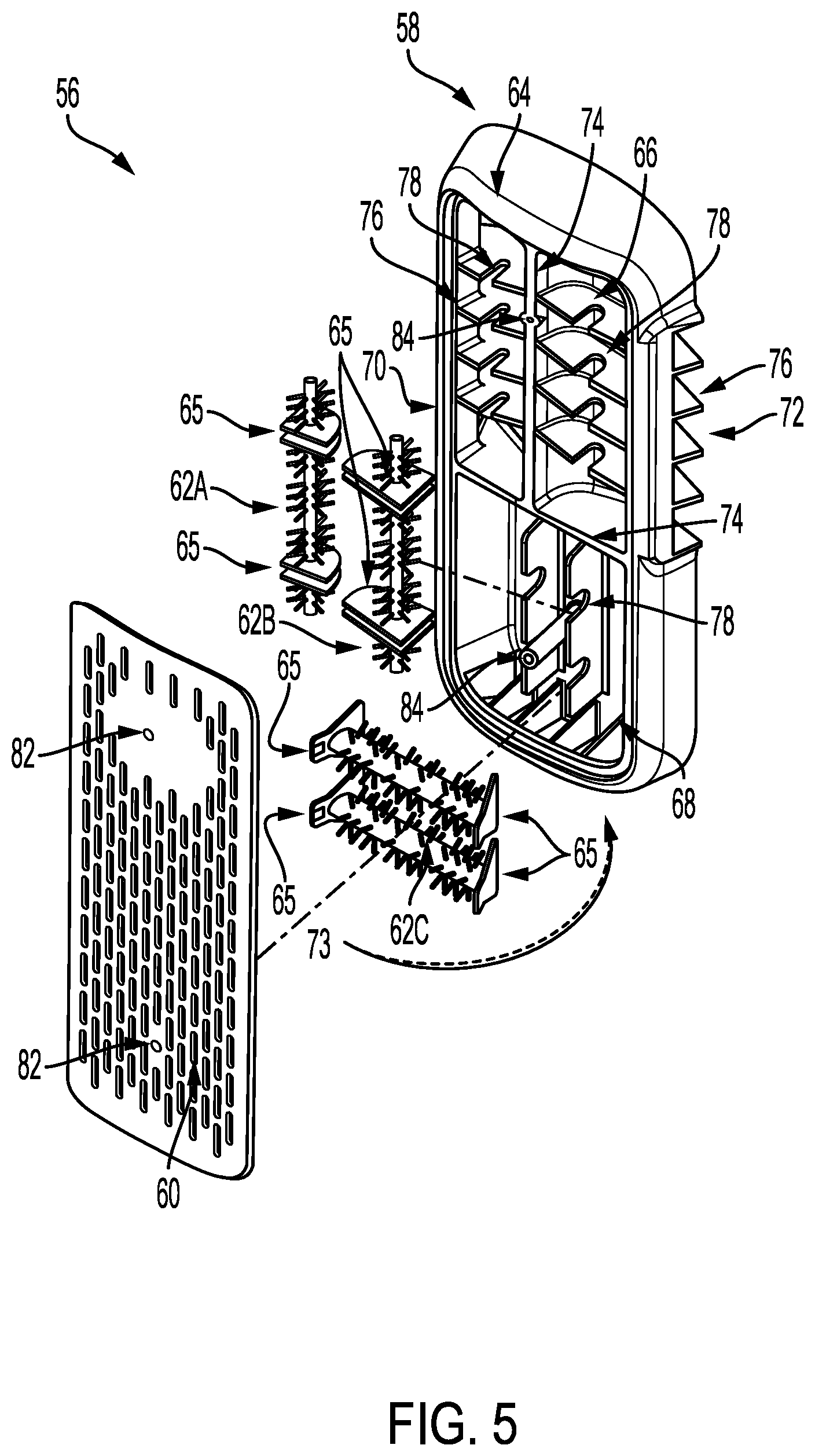 Patent US12098494 Figure 5 – Vertical axis washer standalone filter