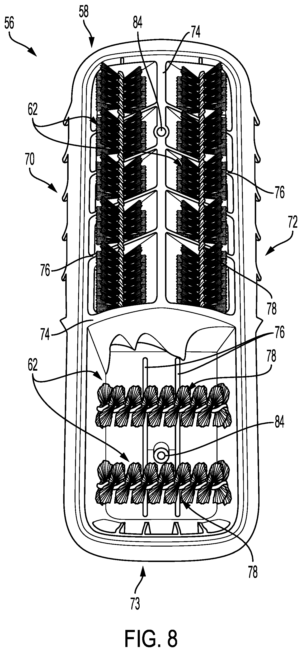 Patent US12098494 Figure 8 – Vertical axis washer standalone filter