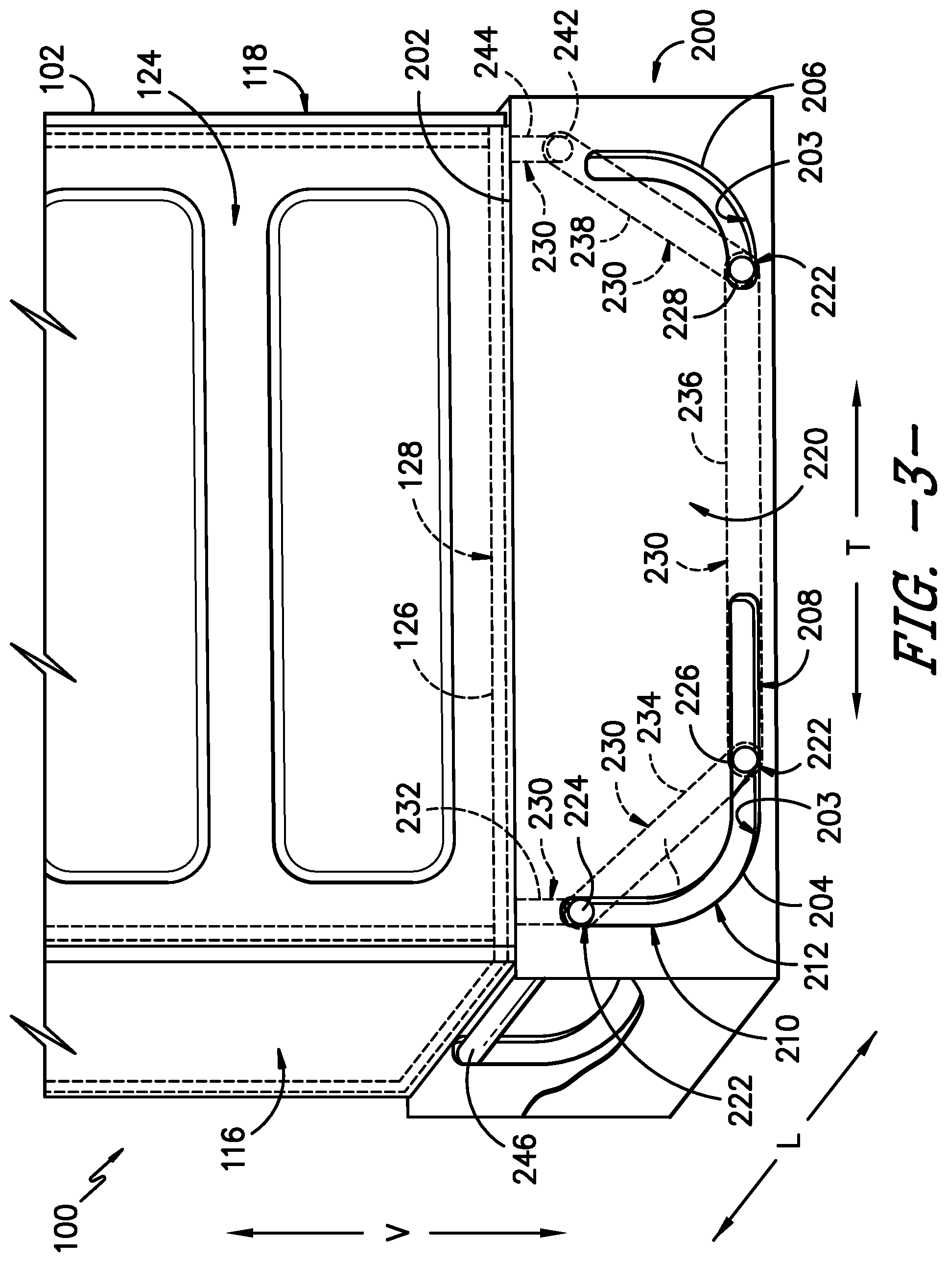 Patent US12098495 Figure 3 – Mechanism for articulating washing machine appliances