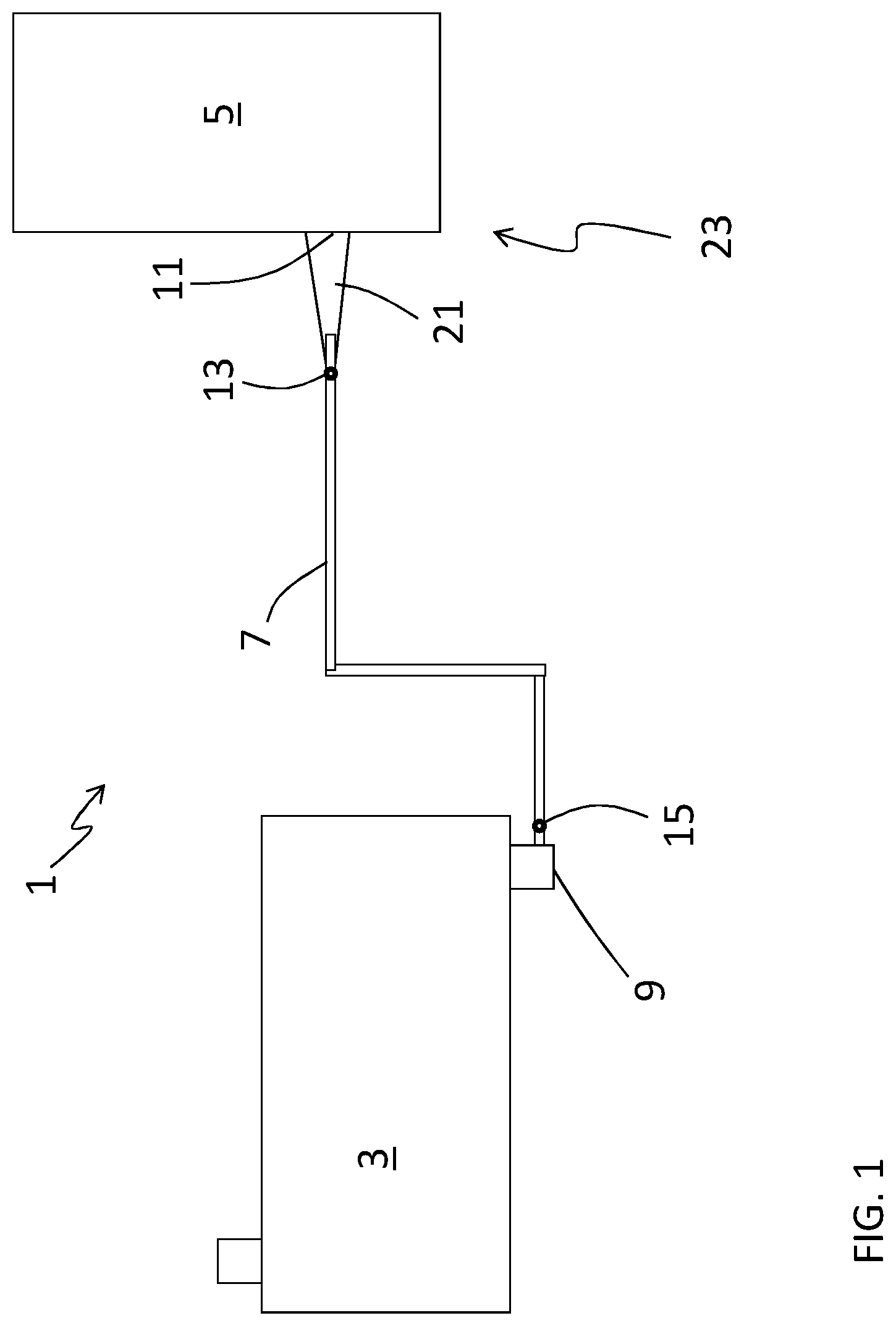 Patent US12098505 Figure 1 – System for treatment of a biomass material