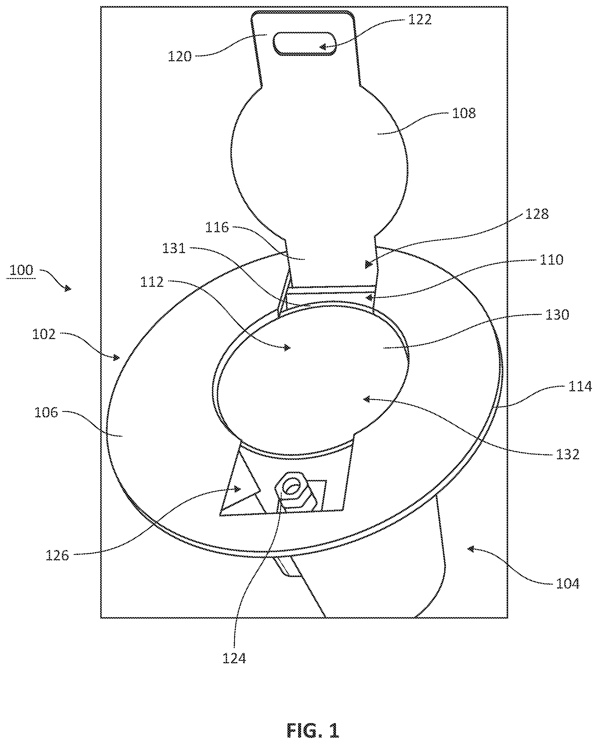 Patent US12098511 Figure 1 – Bollard sleeve with removable or replaceable lid