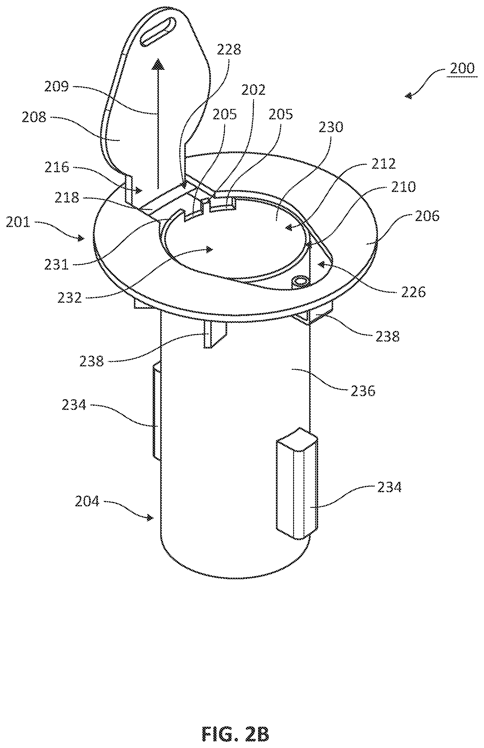 Patent US12098511 Figure 3 – Bollard sleeve with removable or replaceable lid