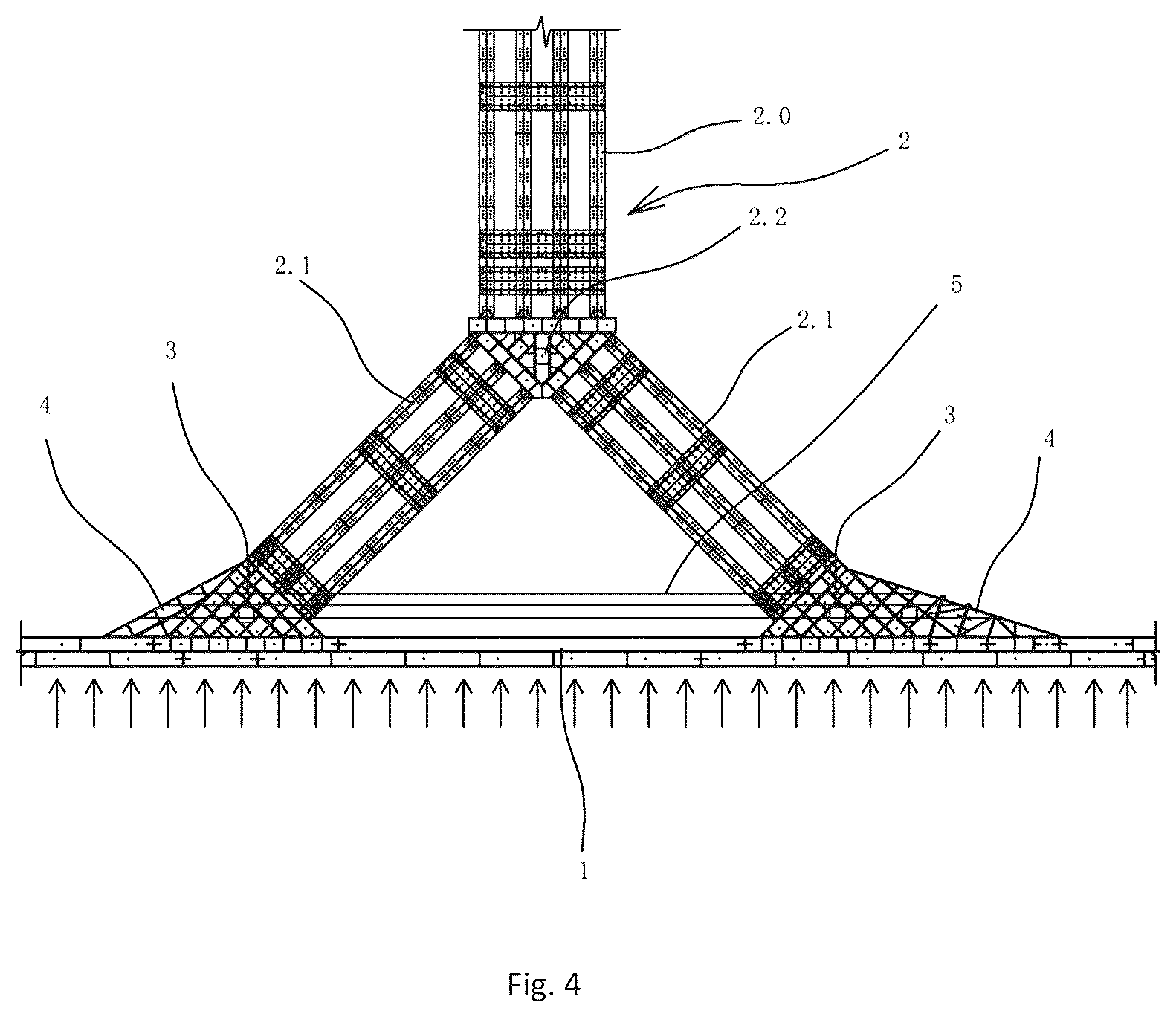 Patent US12098512 Figure 4 – Haunched structure-based steel support structure for foundation pit