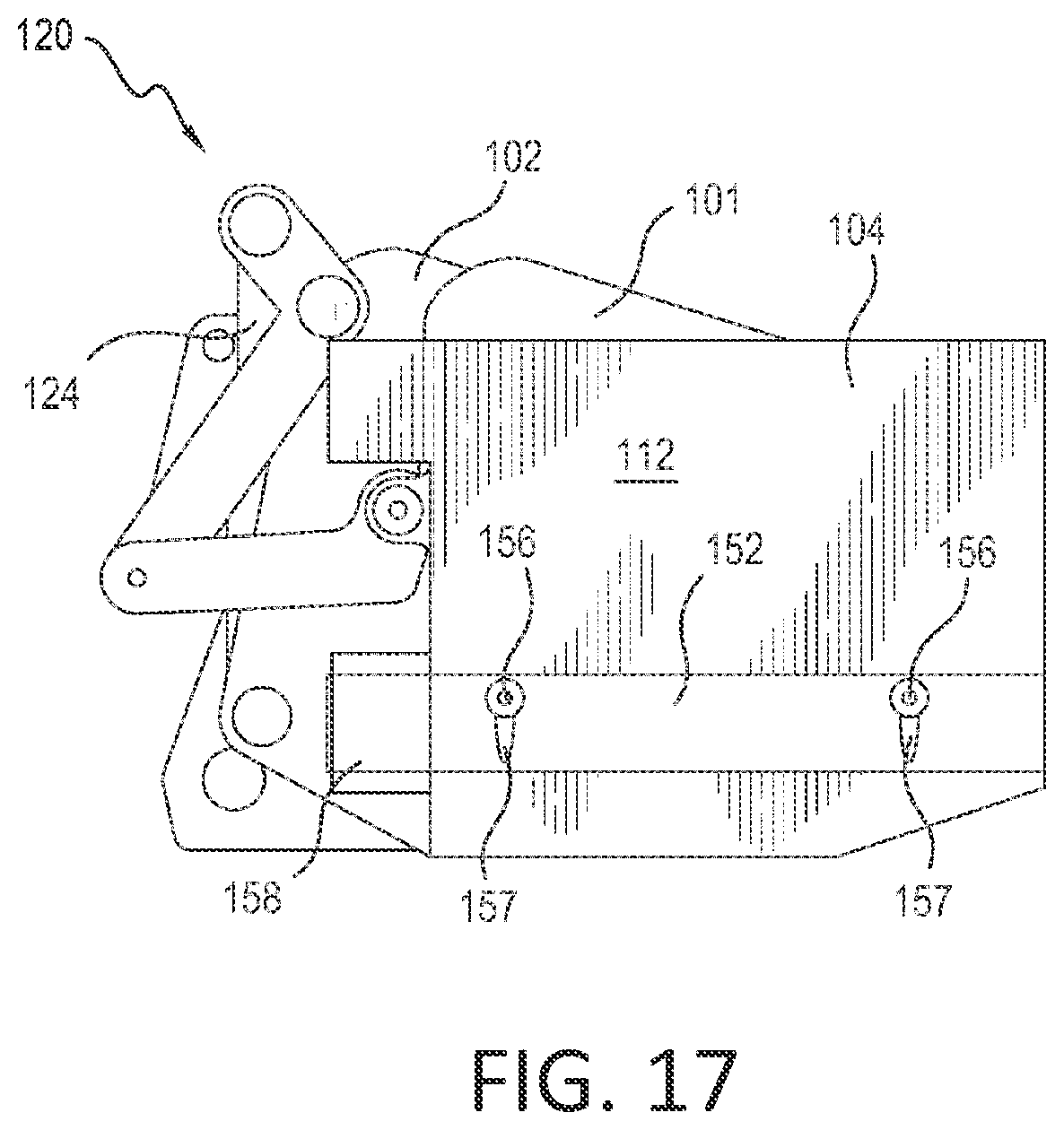 Patent US12098513 Figure 15 – Material handling bucket apparatus and method for handling application material with a loader