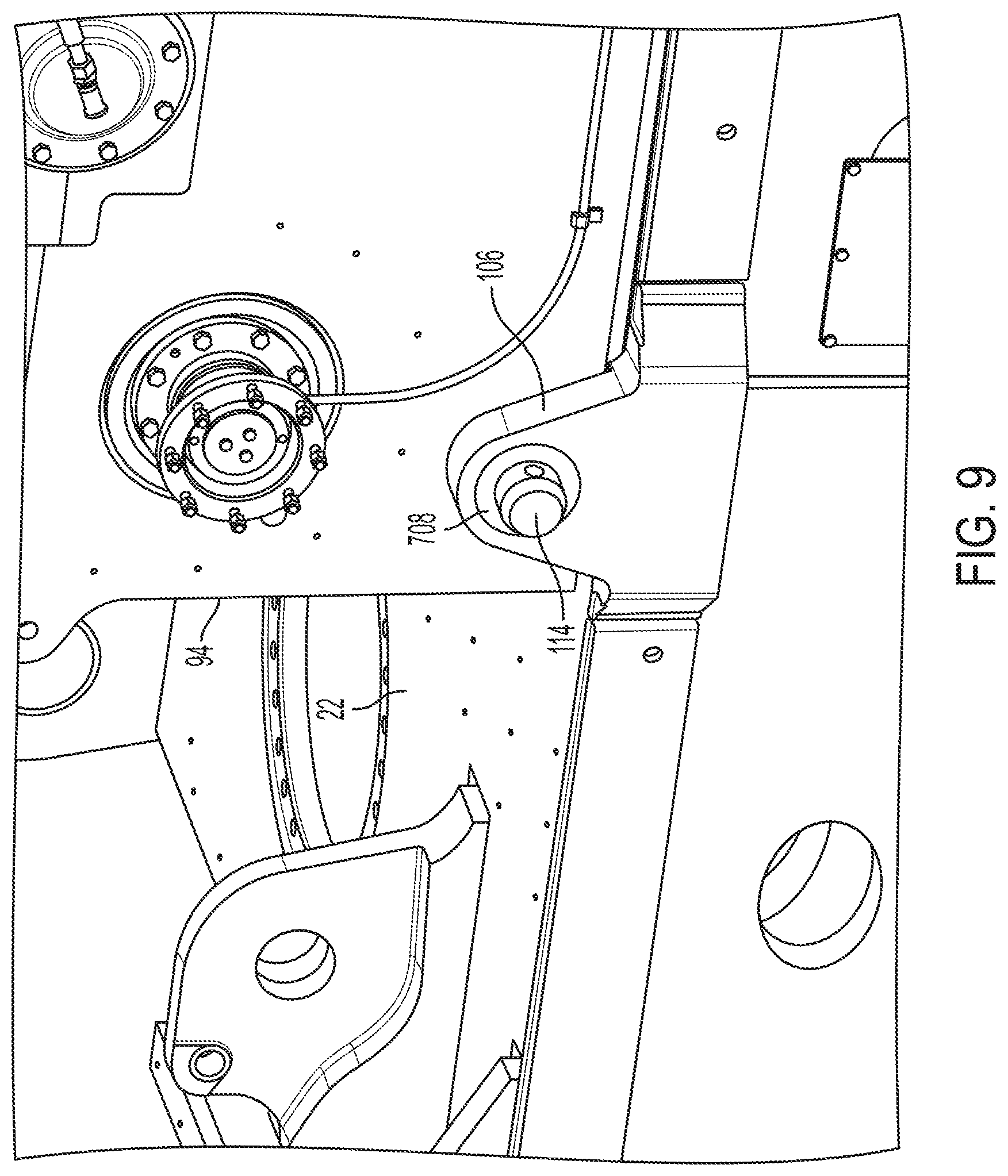 Patent US12098514 Figure 10 – Support system for hoist system