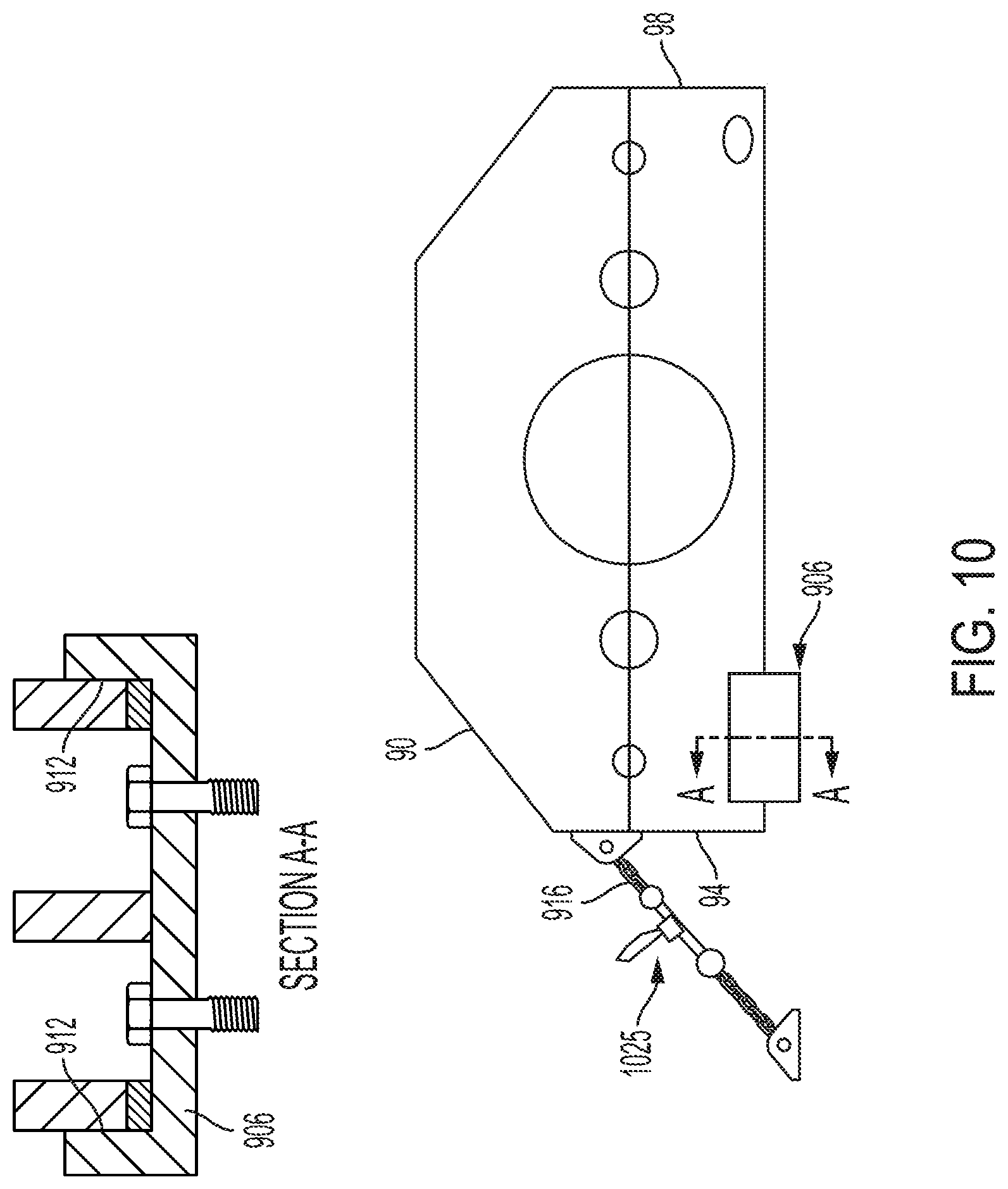Patent US12098514 Figure 11 – Support system for hoist system