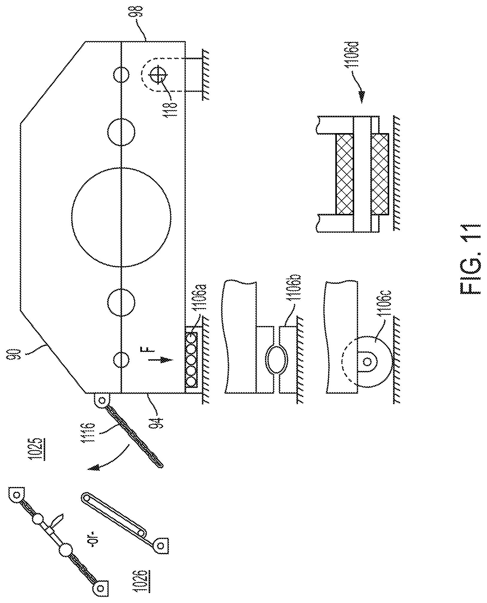 Patent US12098514 Figure 12 – Support system for hoist system
