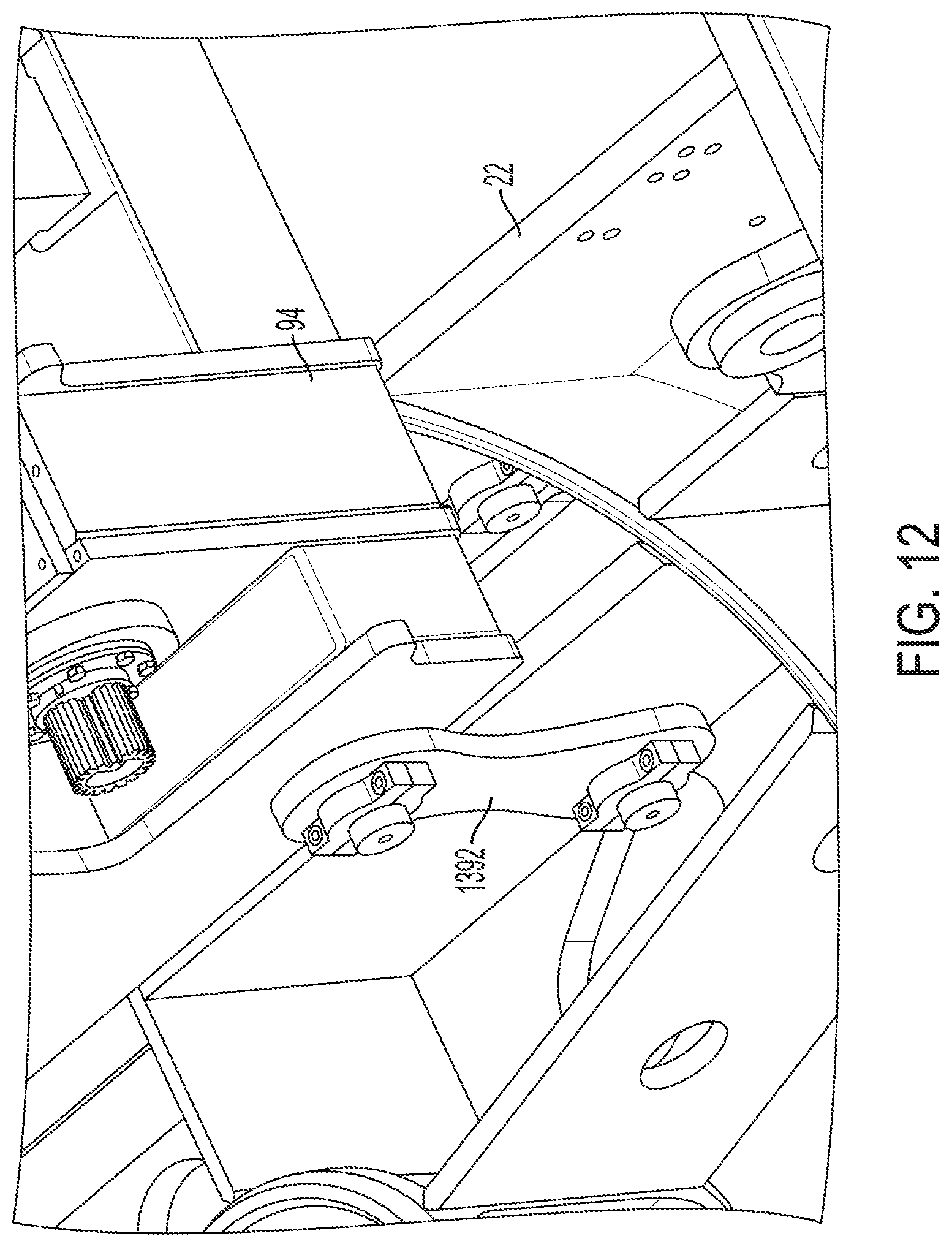 Patent US12098514 Figure 13 – Support system for hoist system