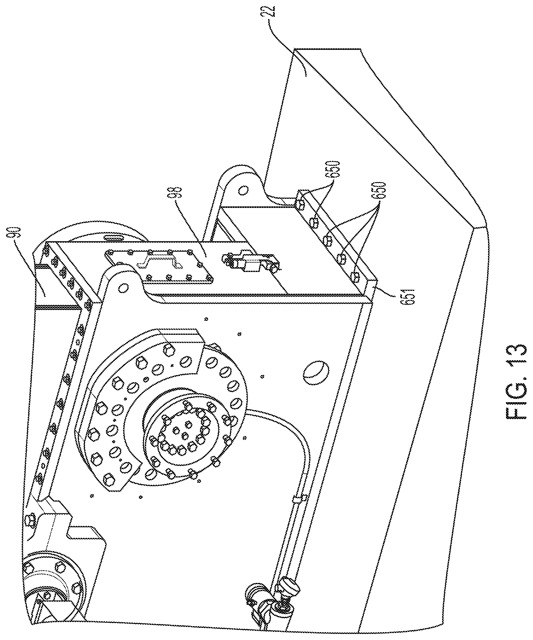 Patent US12098514 Figure 14 – Support system for hoist system