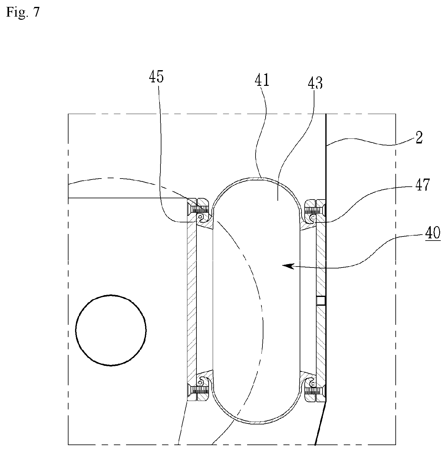 Patent US12098518 Figure 5 – Vibration ripper having link structure with improved vibration isolating function