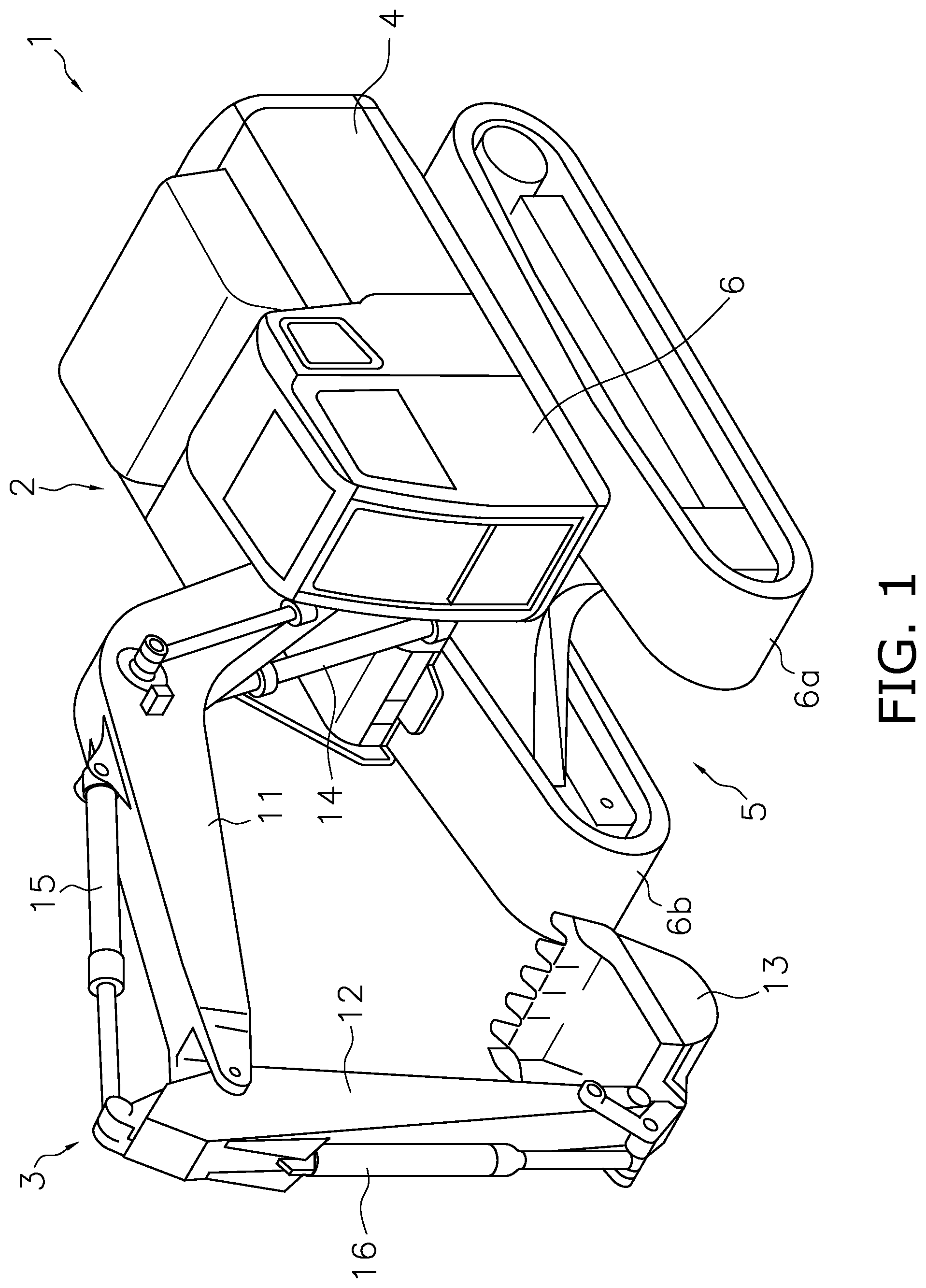Patent US12098519 Figure 1 – System and control method for preventing erroneous operation of work machine, and excavator