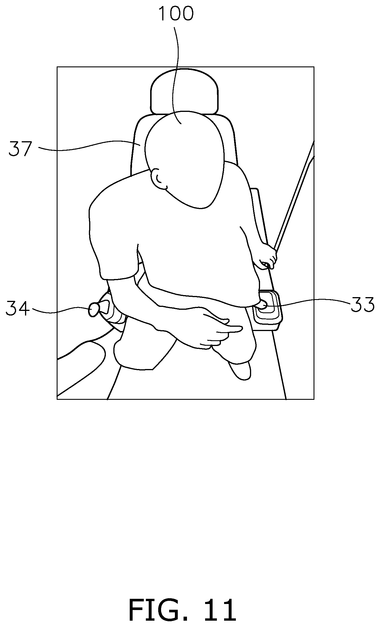 Patent US12098519 Figure 11 – System and control method for preventing erroneous operation of work machine, and excavator