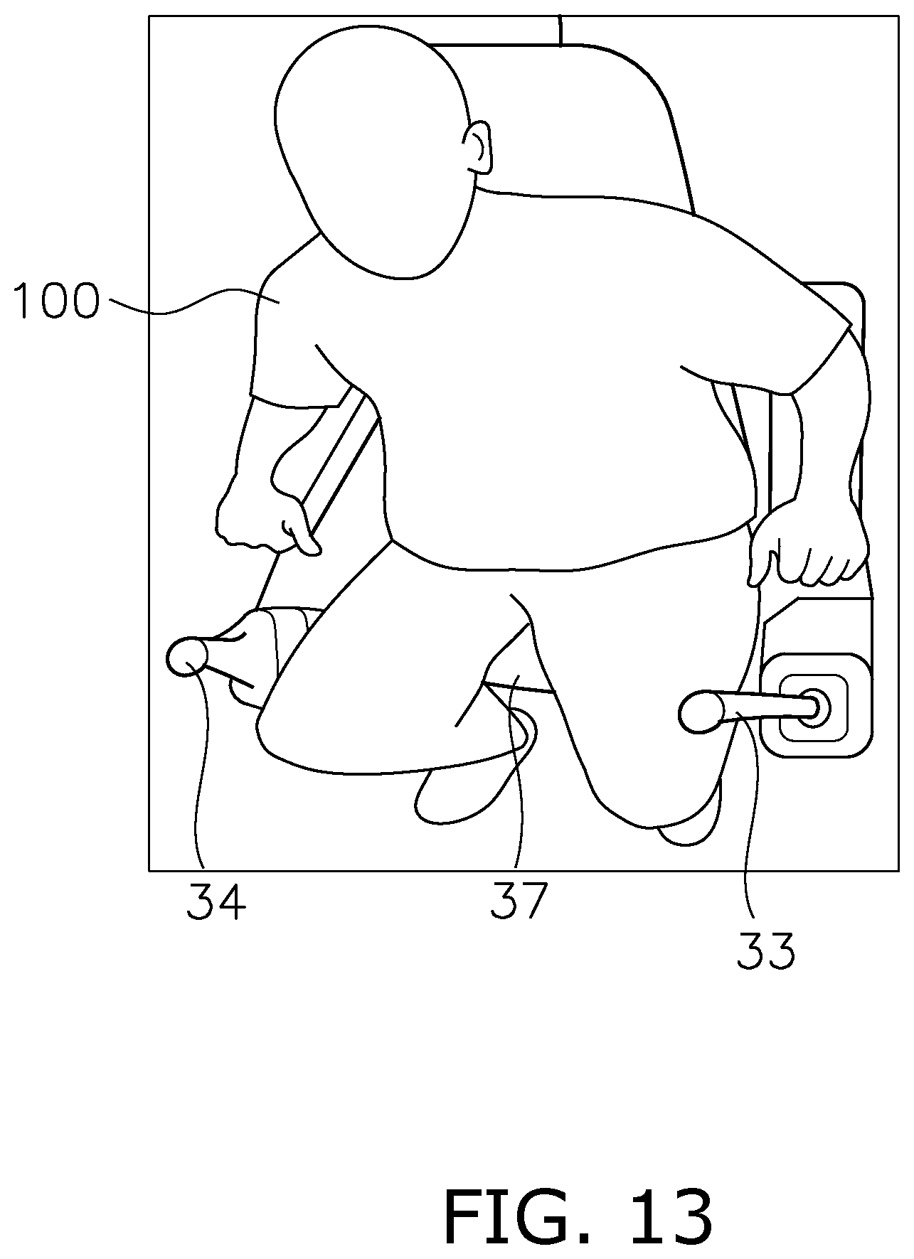Patent US12098519 Figure 13 – System and control method for preventing erroneous operation of work machine, and excavator