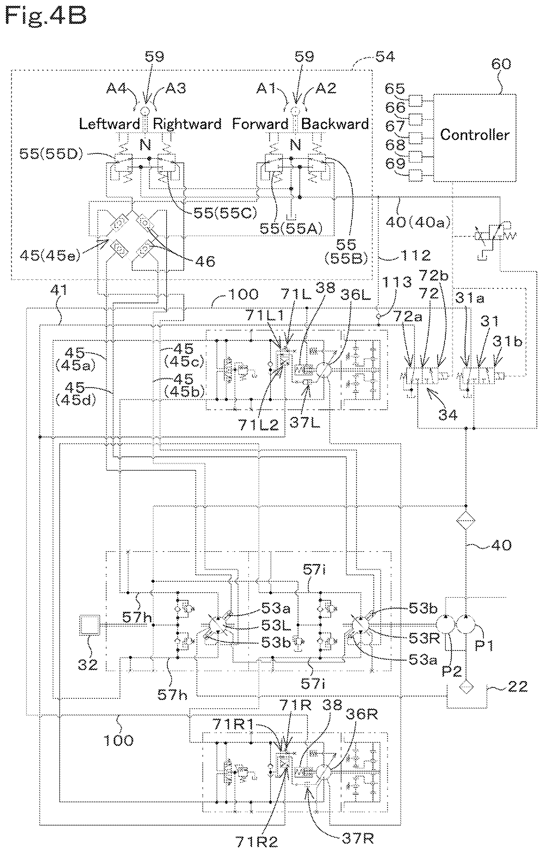 Patent US12098524 Figure 6 – Working machine