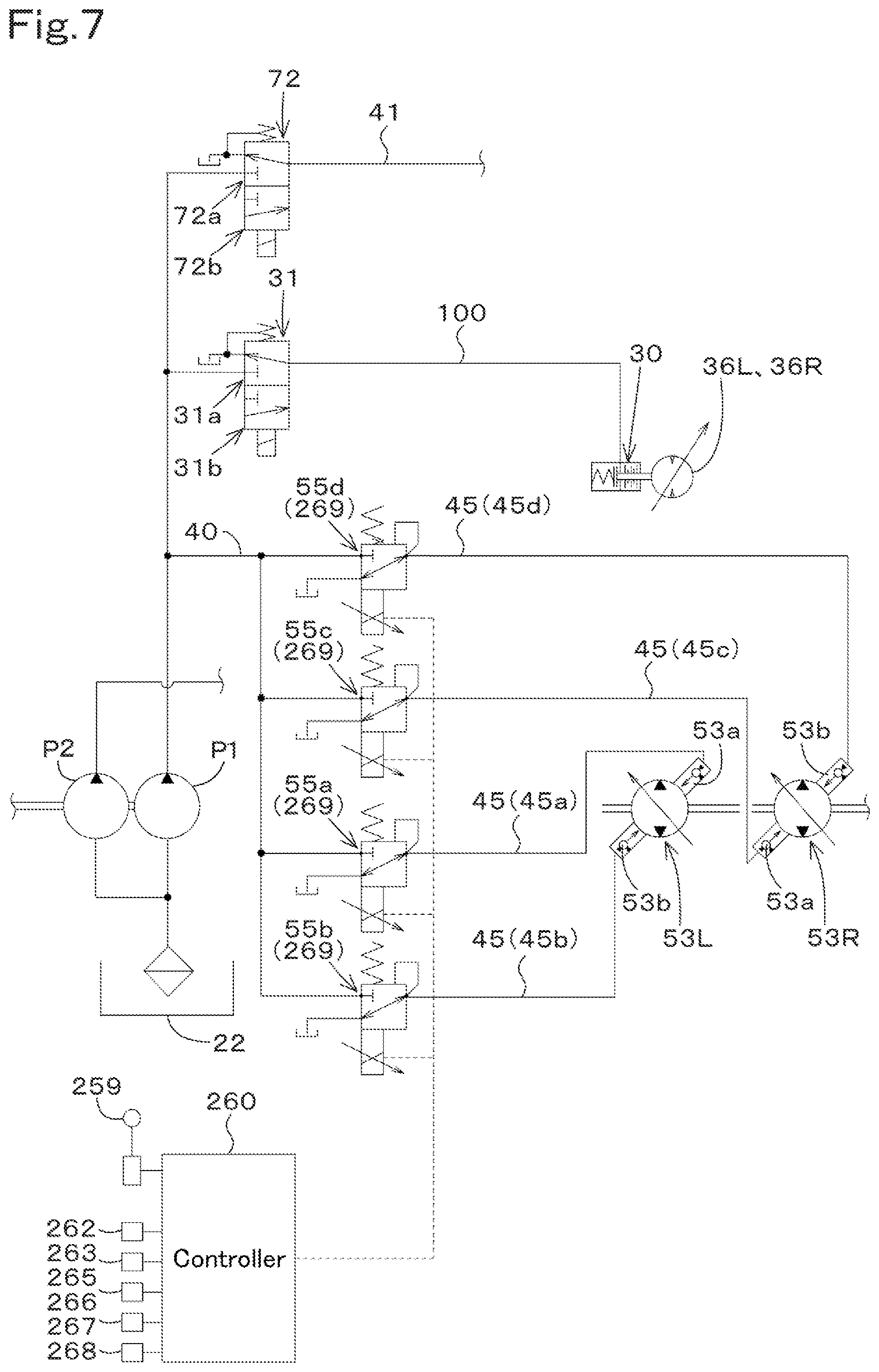 Patent US12098524 Figure 9 – Working machine