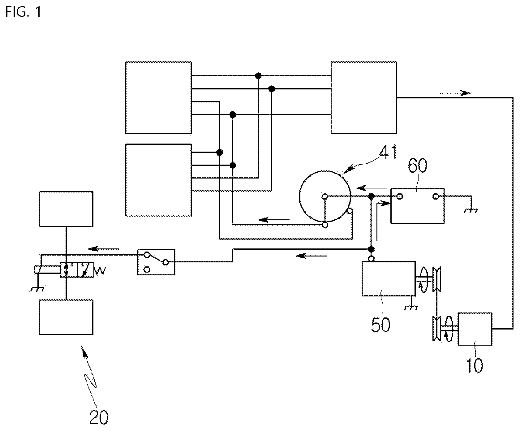 Patent US12098525 Figure 1 – Construction machine