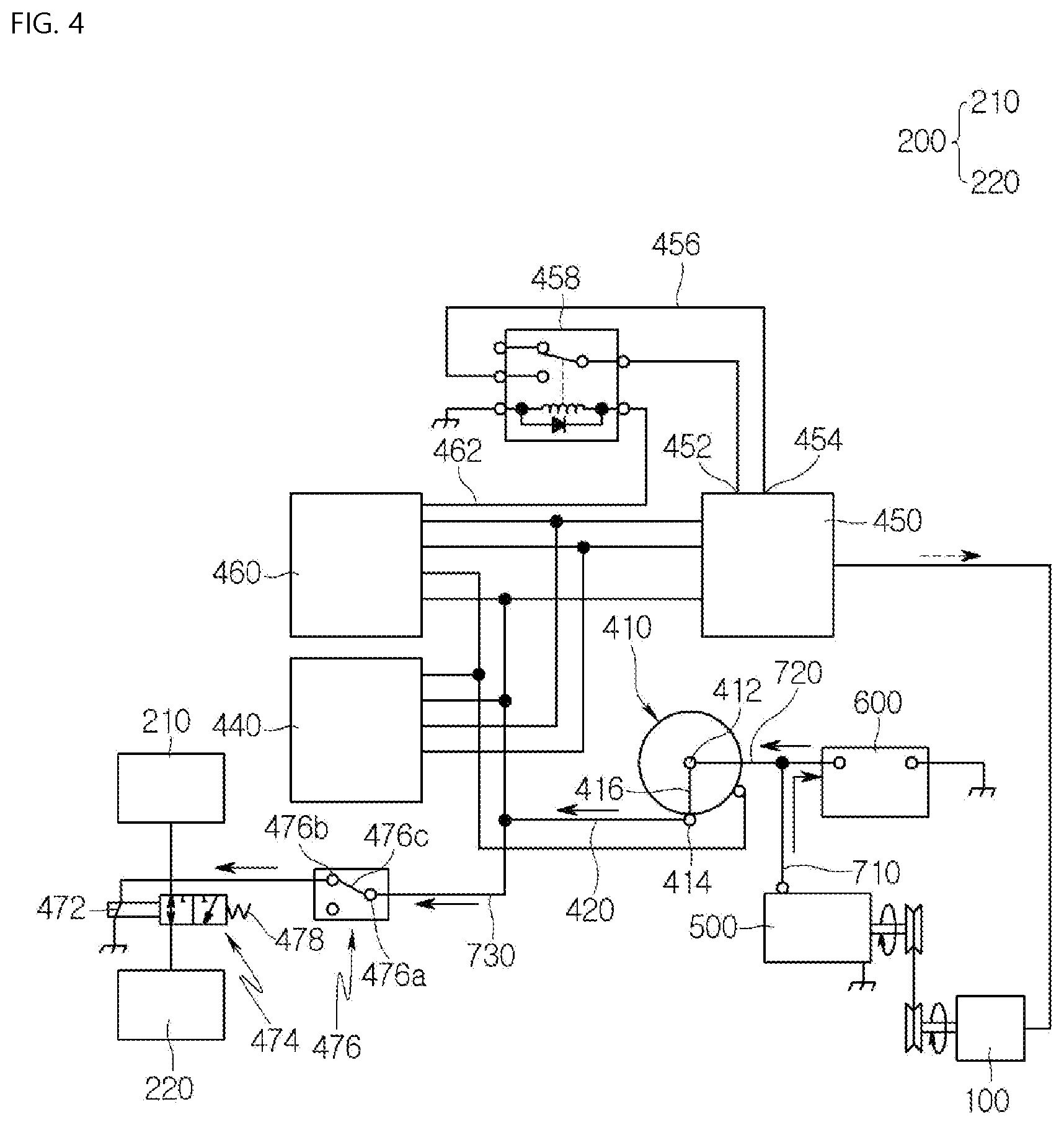 Patent US12098525 Figure 4 – Construction machine