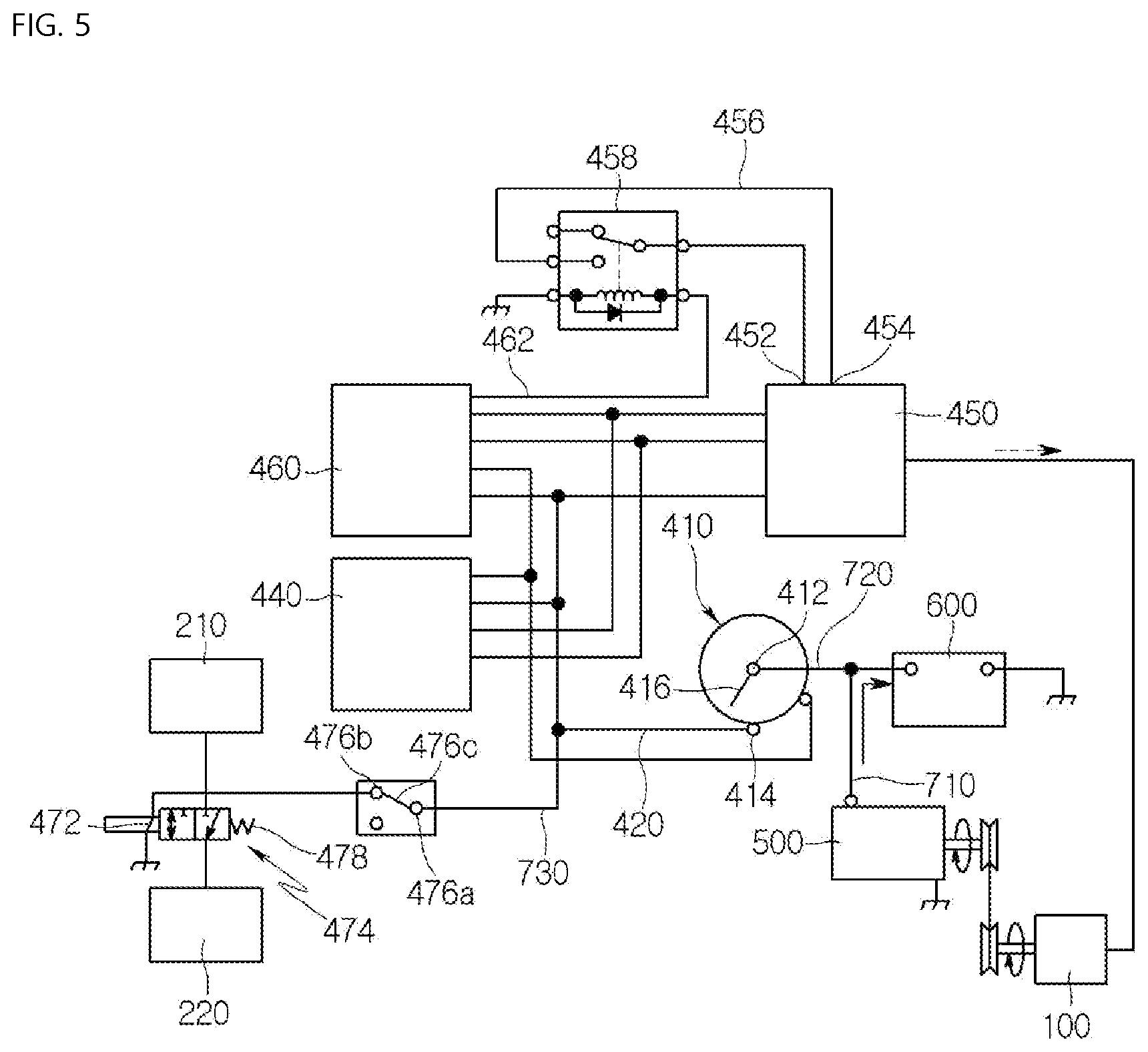 Patent US12098525 Figure 5 – Construction machine