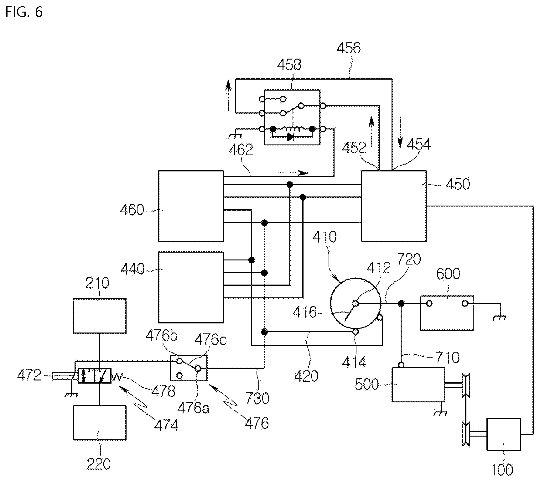 Patent US12098525 Figure 6 – Construction machine
