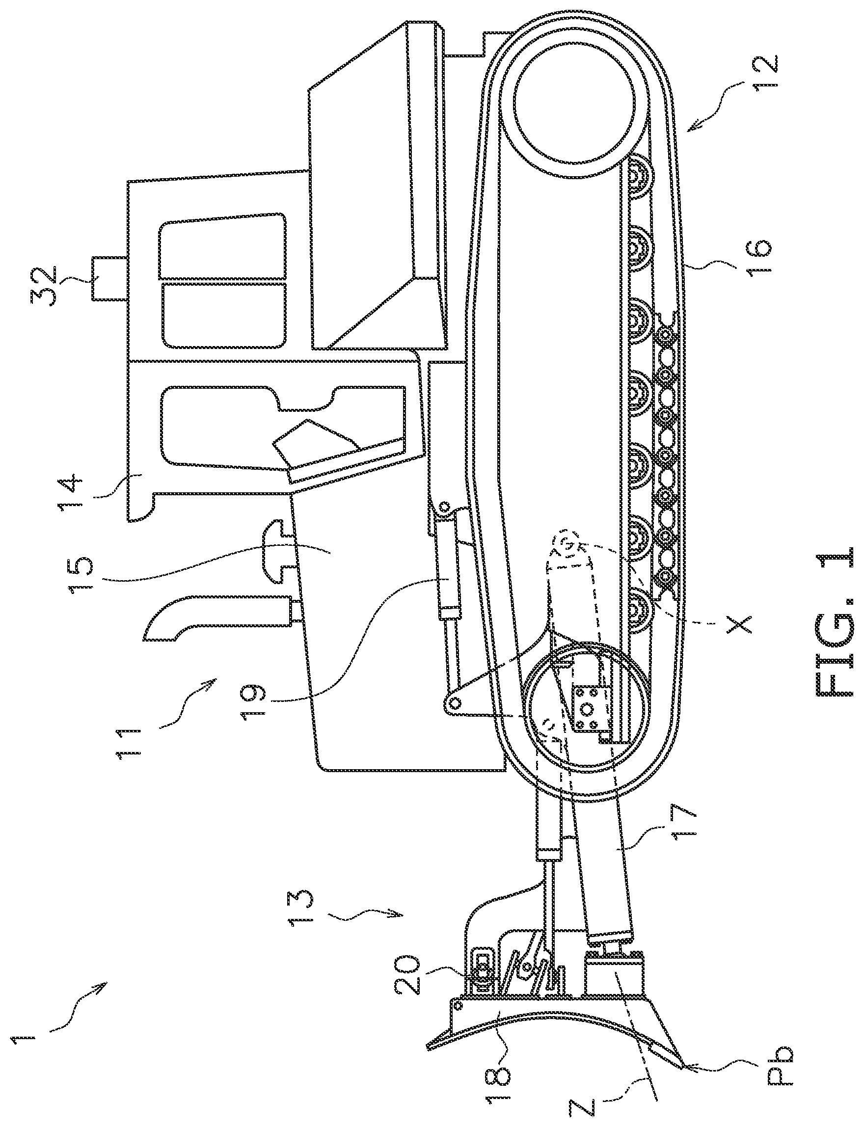 Patent US12098526 Figure 1 – System and method for automatically controlling work machine including work implement