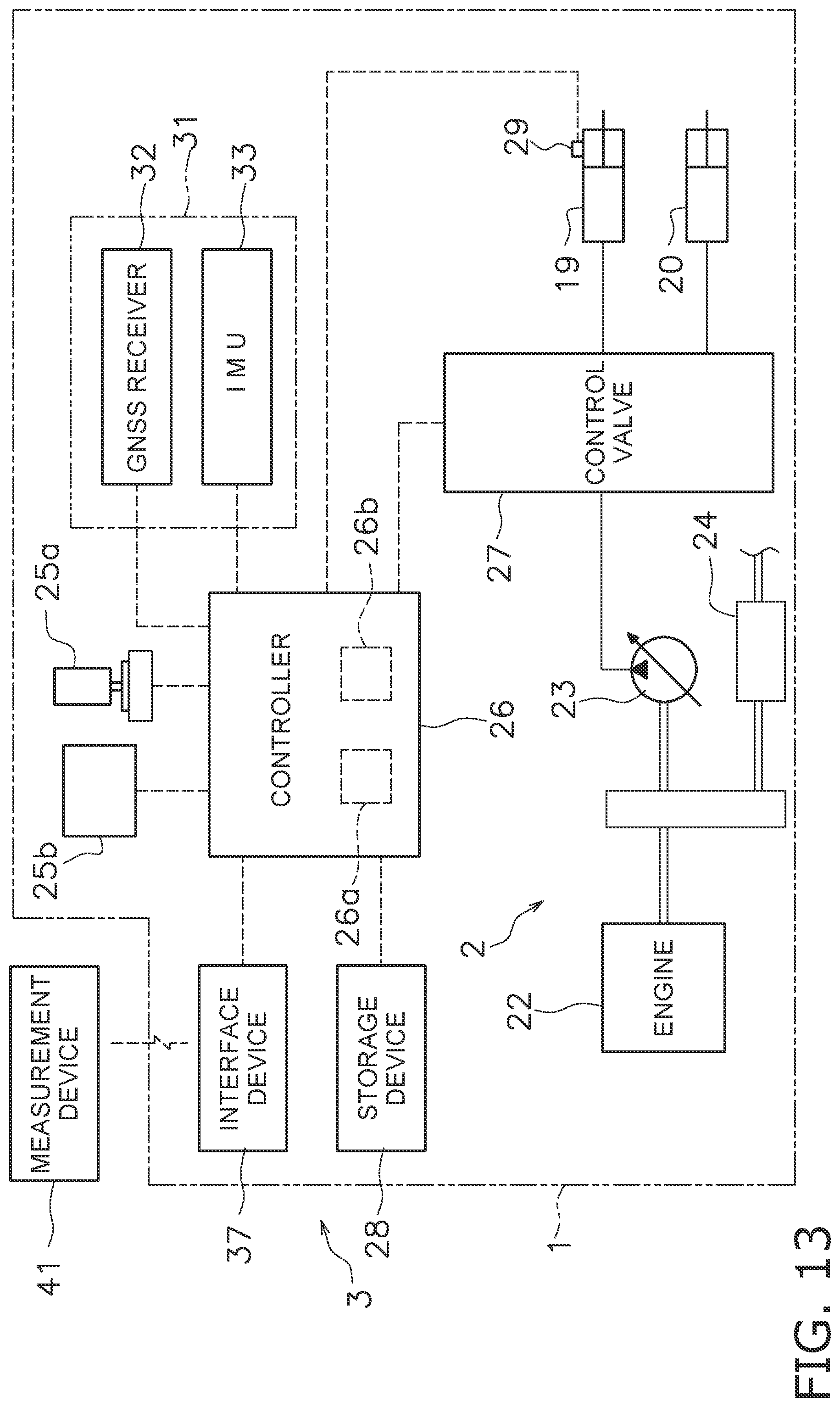 Patent US12098526 Figure 13 – System and method for automatically controlling work machine including work implement
