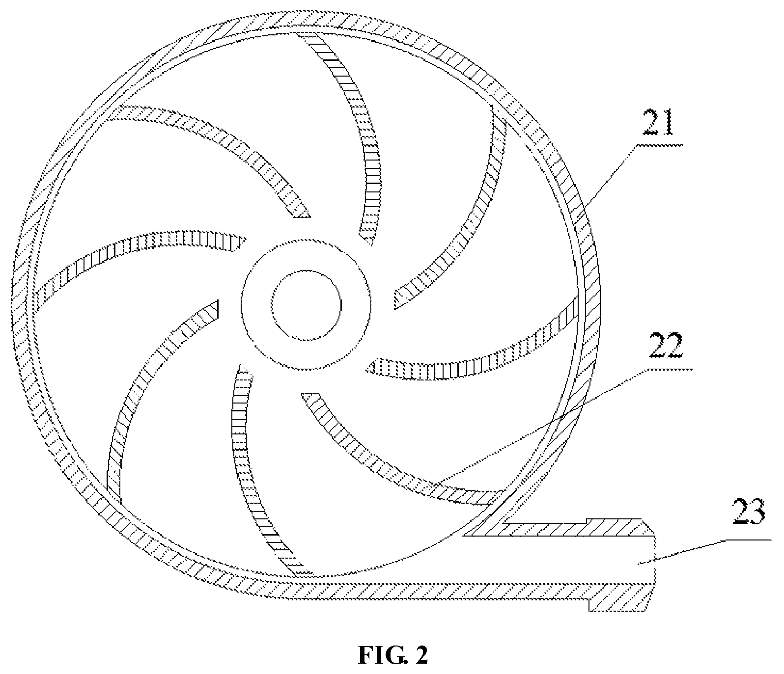 Patent US12098533 Figure 2 – Water turbine and electric motor hybrid power suction type water-saving toilet
