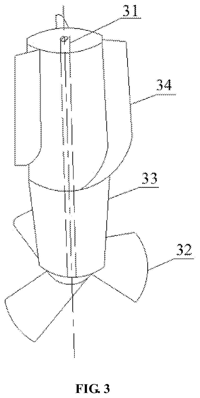 Patent US12098533 Figure 3 – Water turbine and electric motor hybrid power suction type water-saving toilet